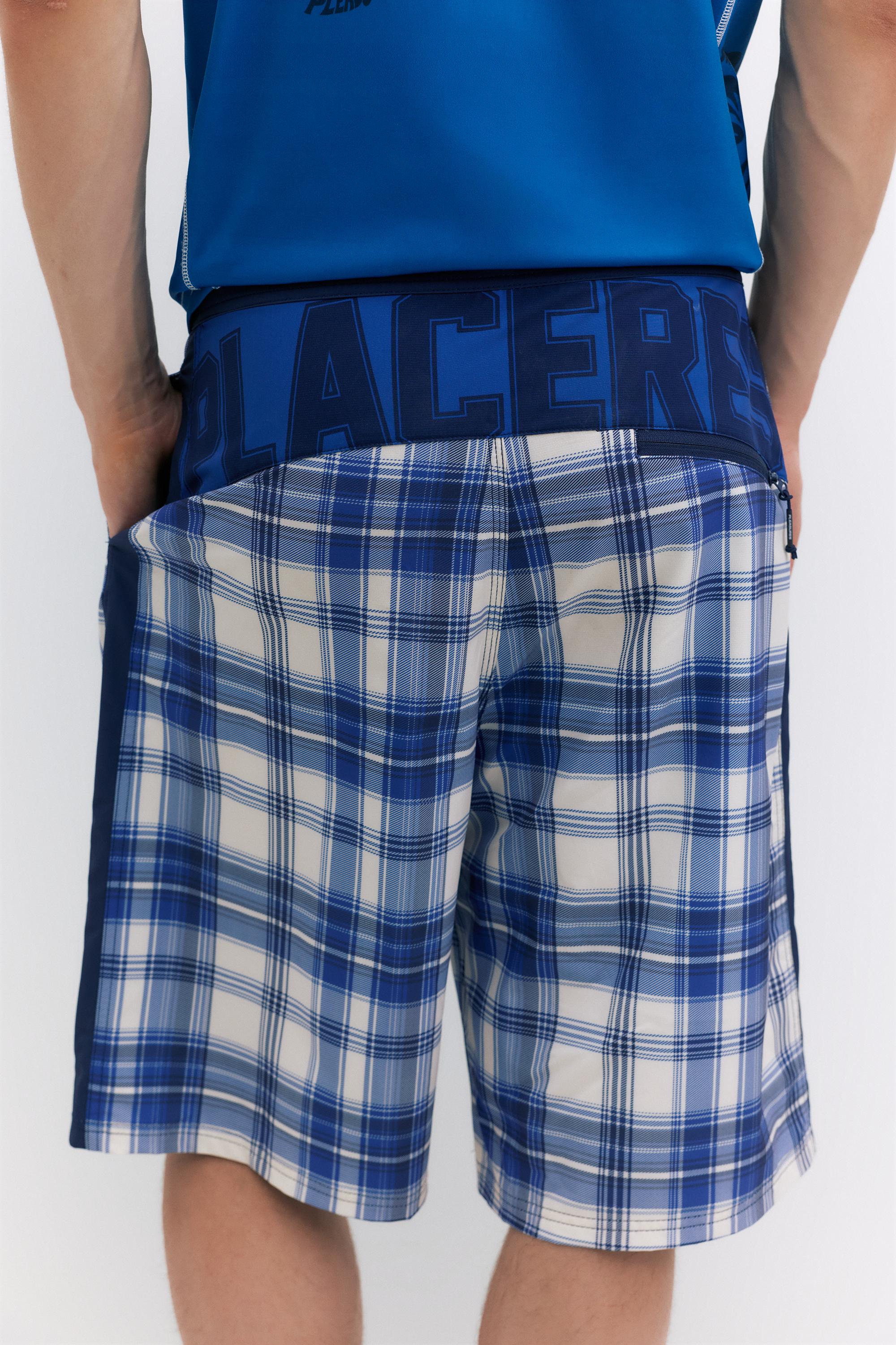 Pleasures x STWD swim shorts — Blue