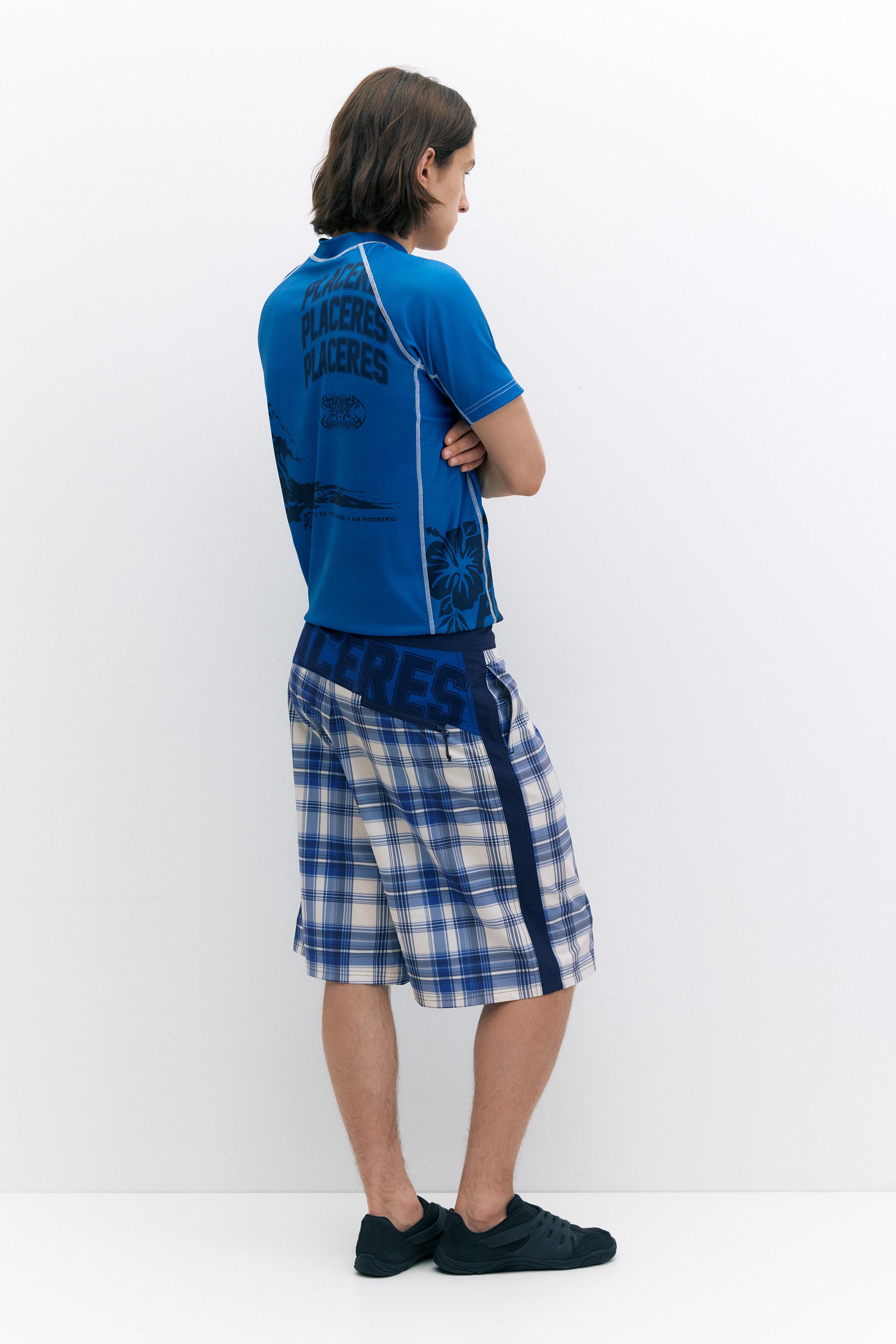 Pleasures x STWD swim shorts — Blue