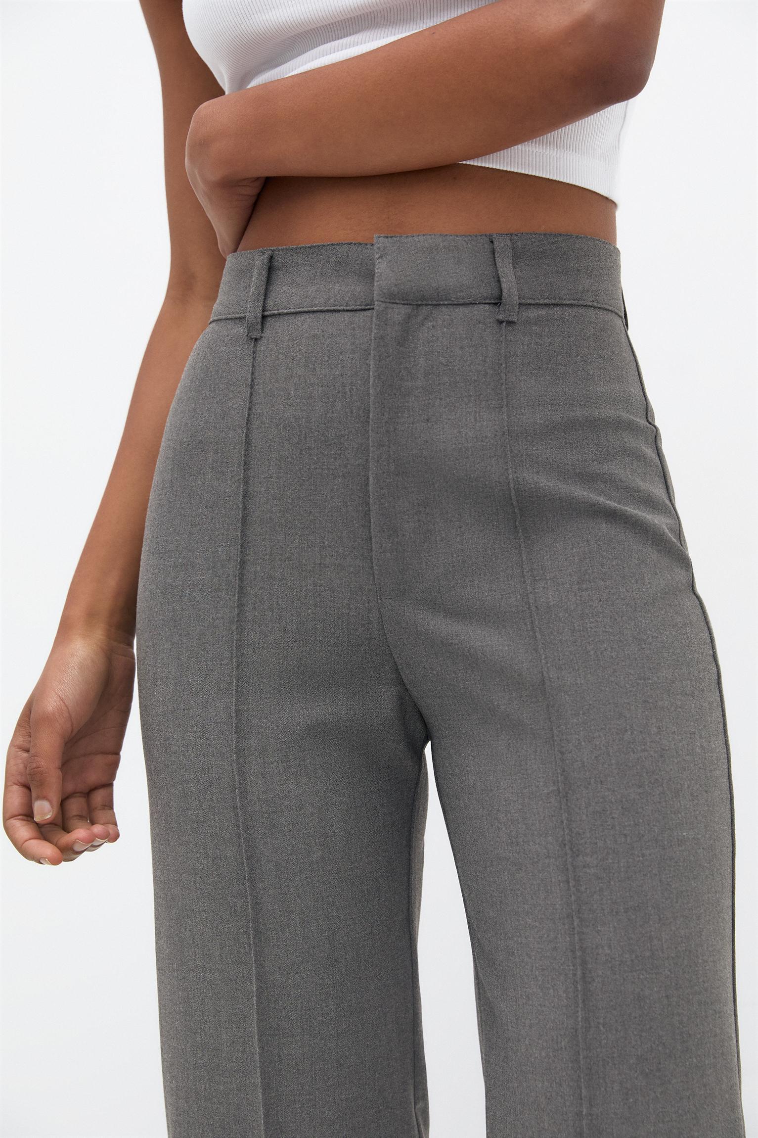 Smart trousers with seam detail — Grey
