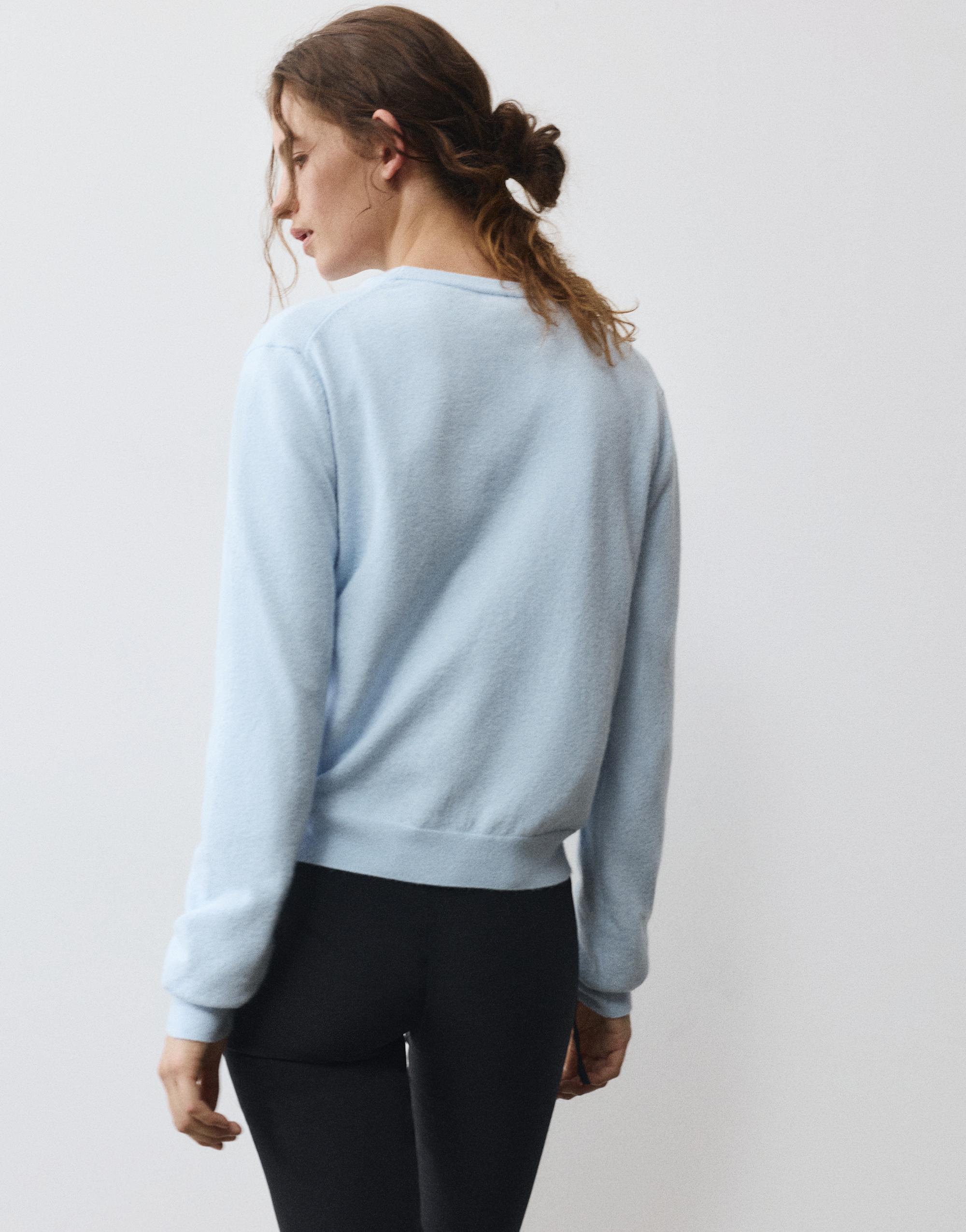 Soft knit jumper — Pale sky blue