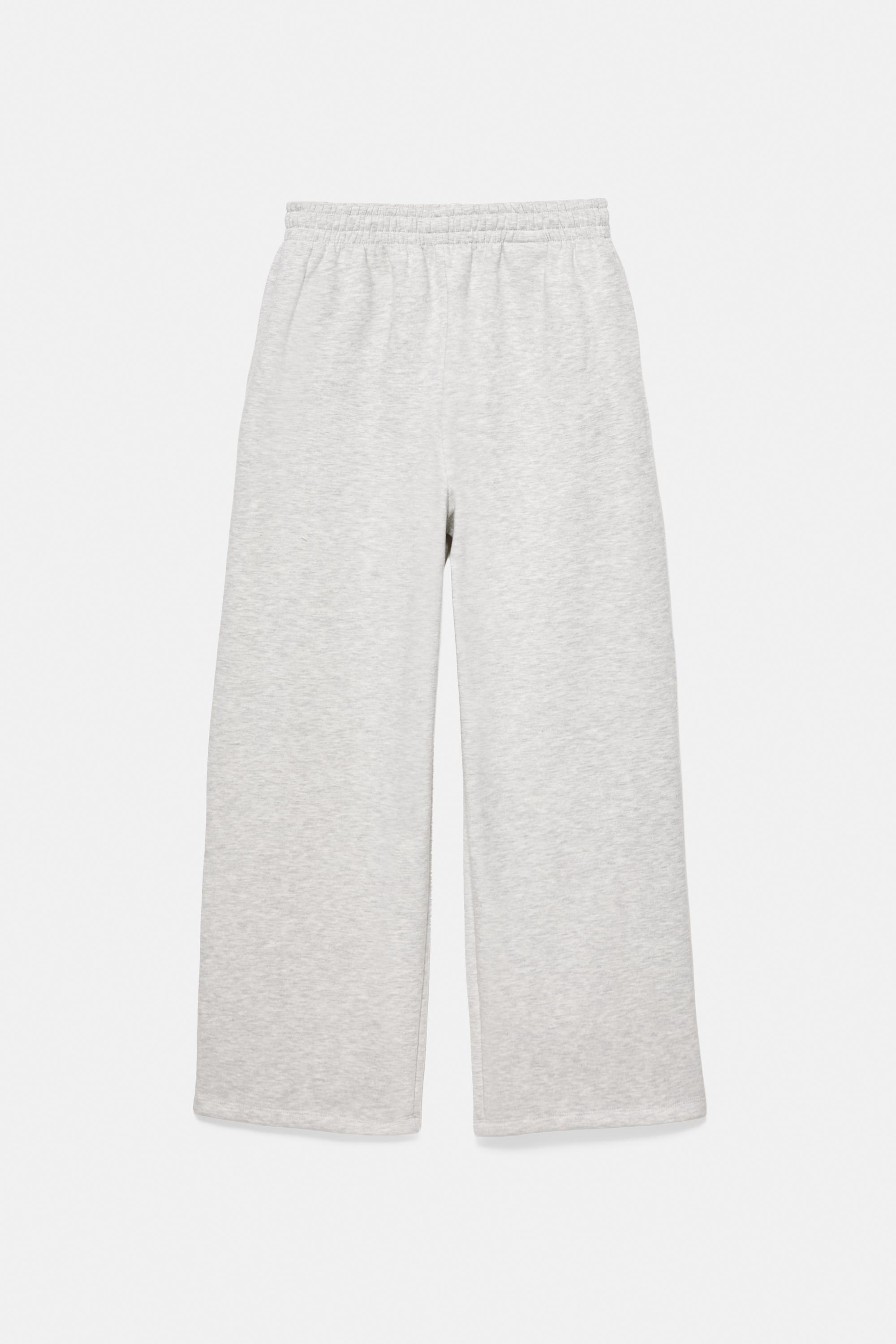 Studded joggers — Grey marl