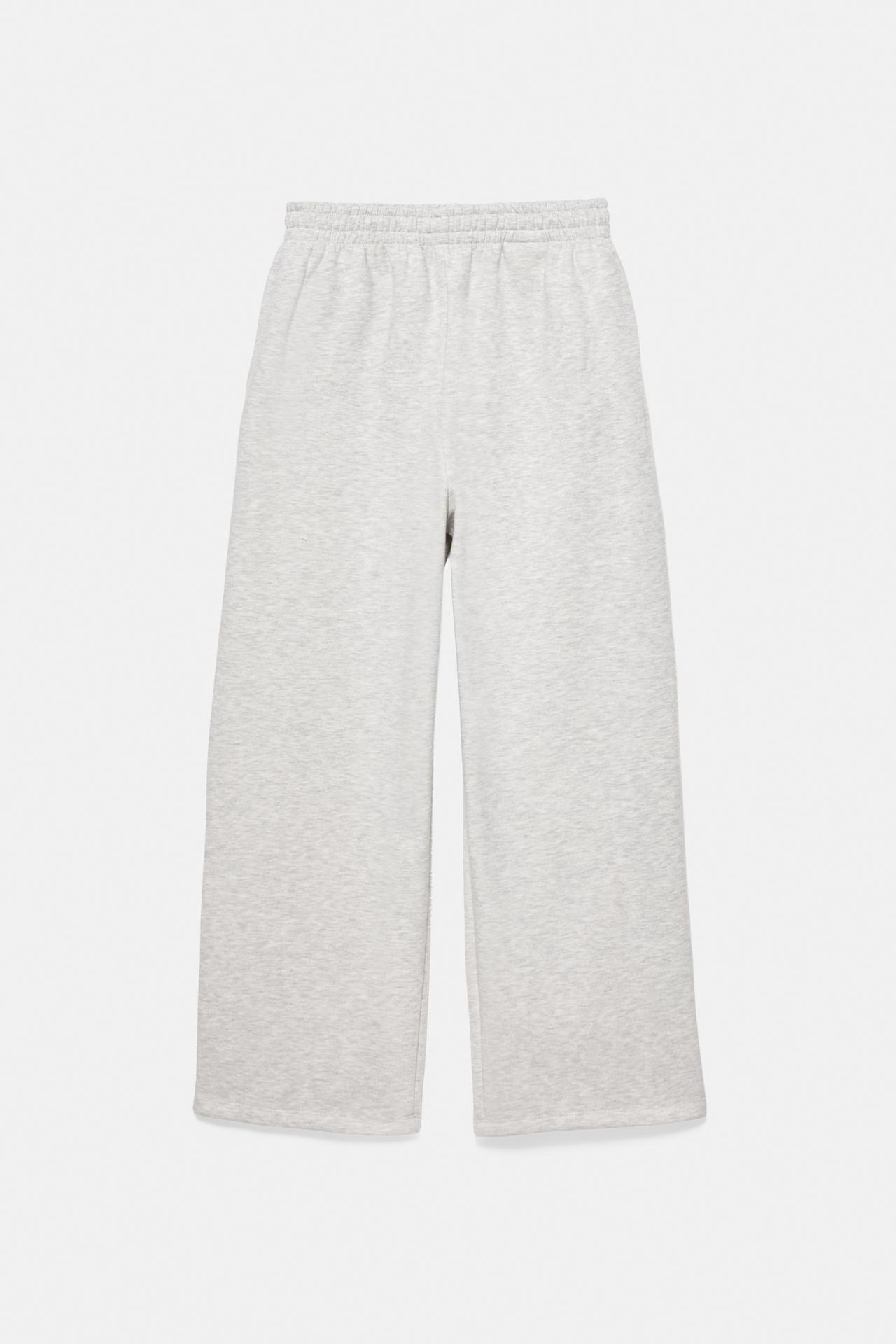Studded joggers — Grey marl