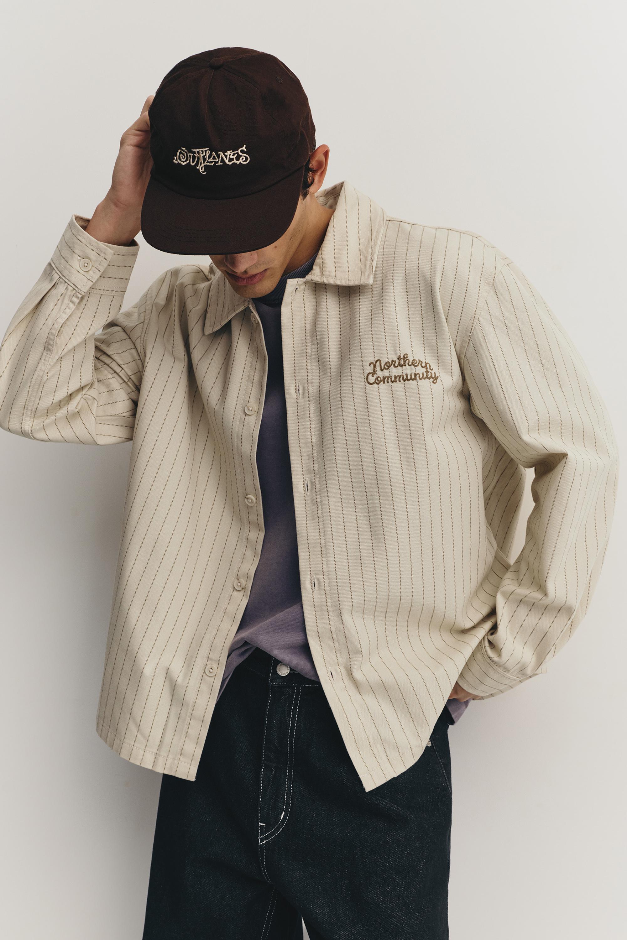 Camicia A Righe Ricamata