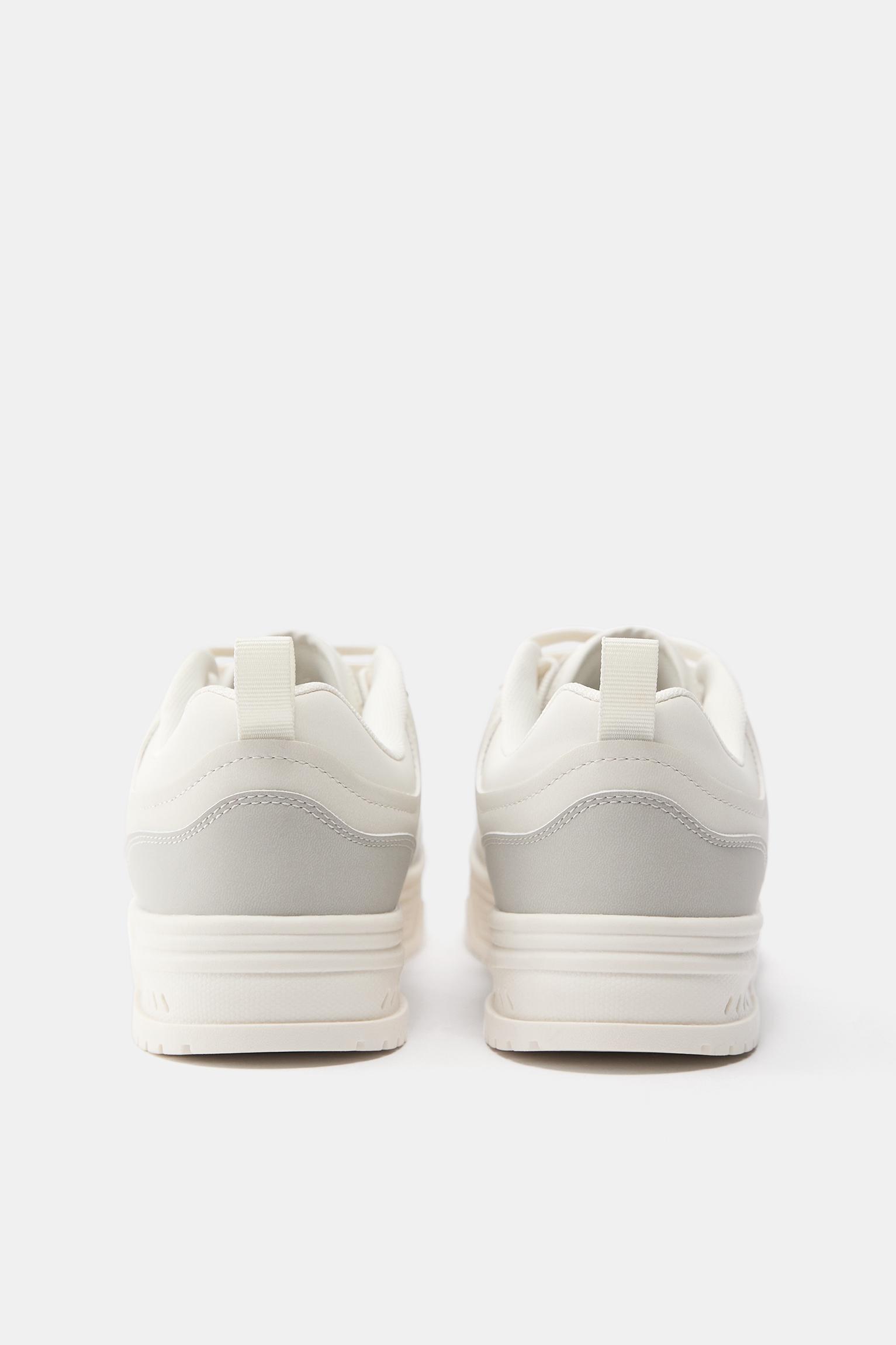 STWD multi-piece trainers — Ecru
