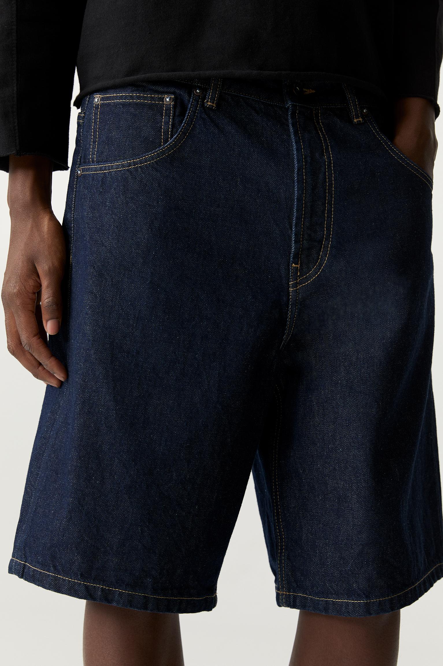 Baggy denim bermuda şort - Görsel 111