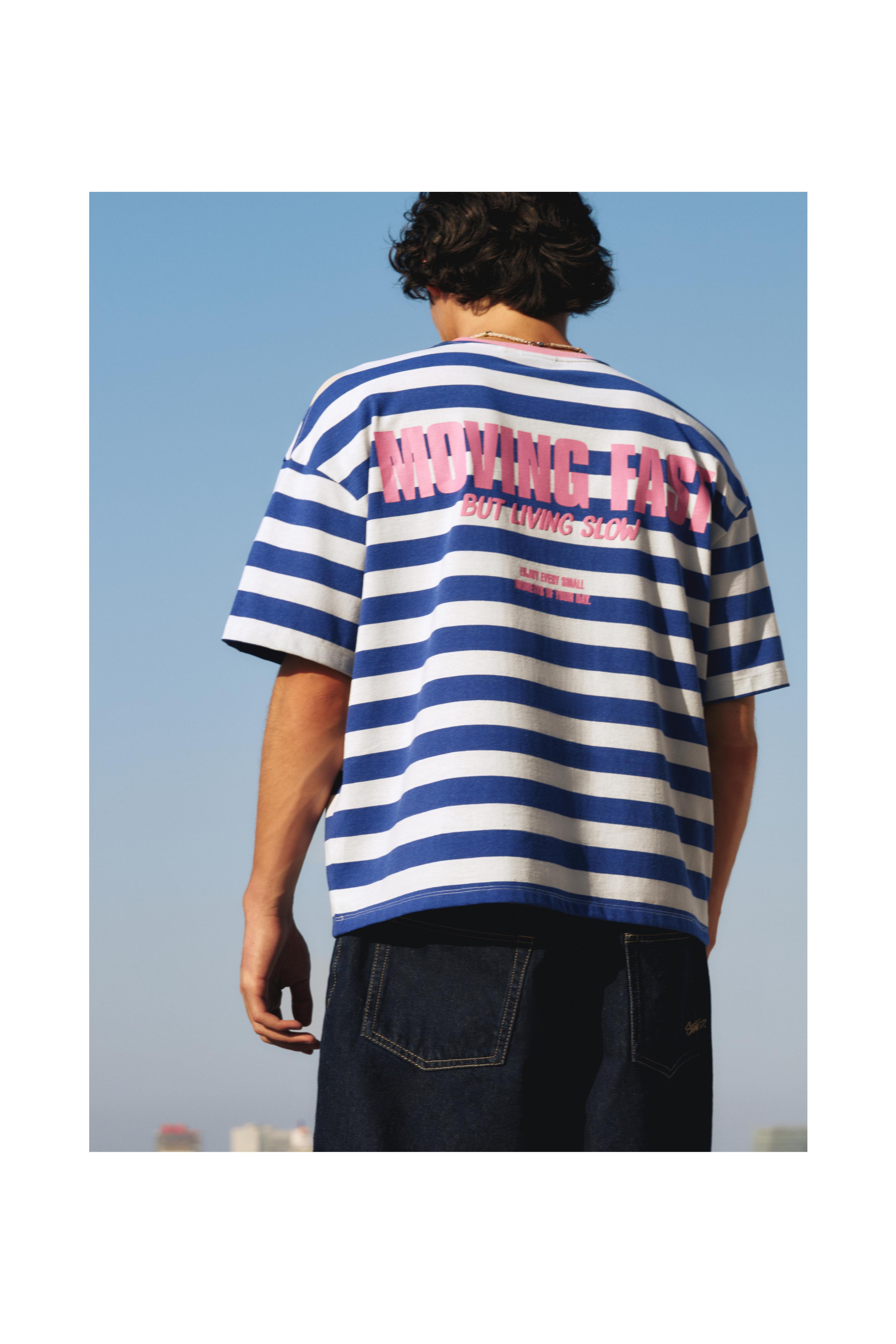STWD striped T-shirt — Navy