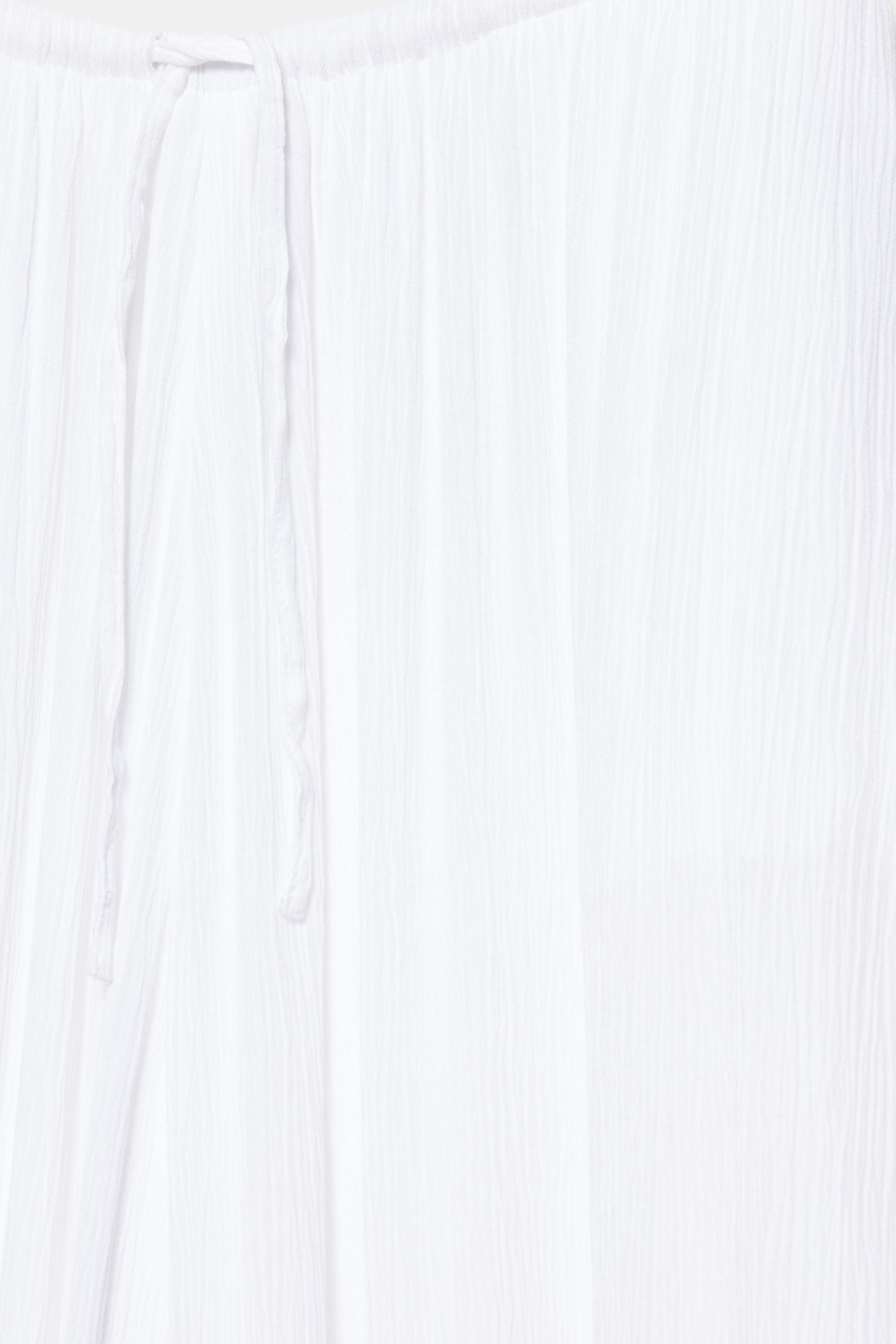 Sarouel crepe trousers — White