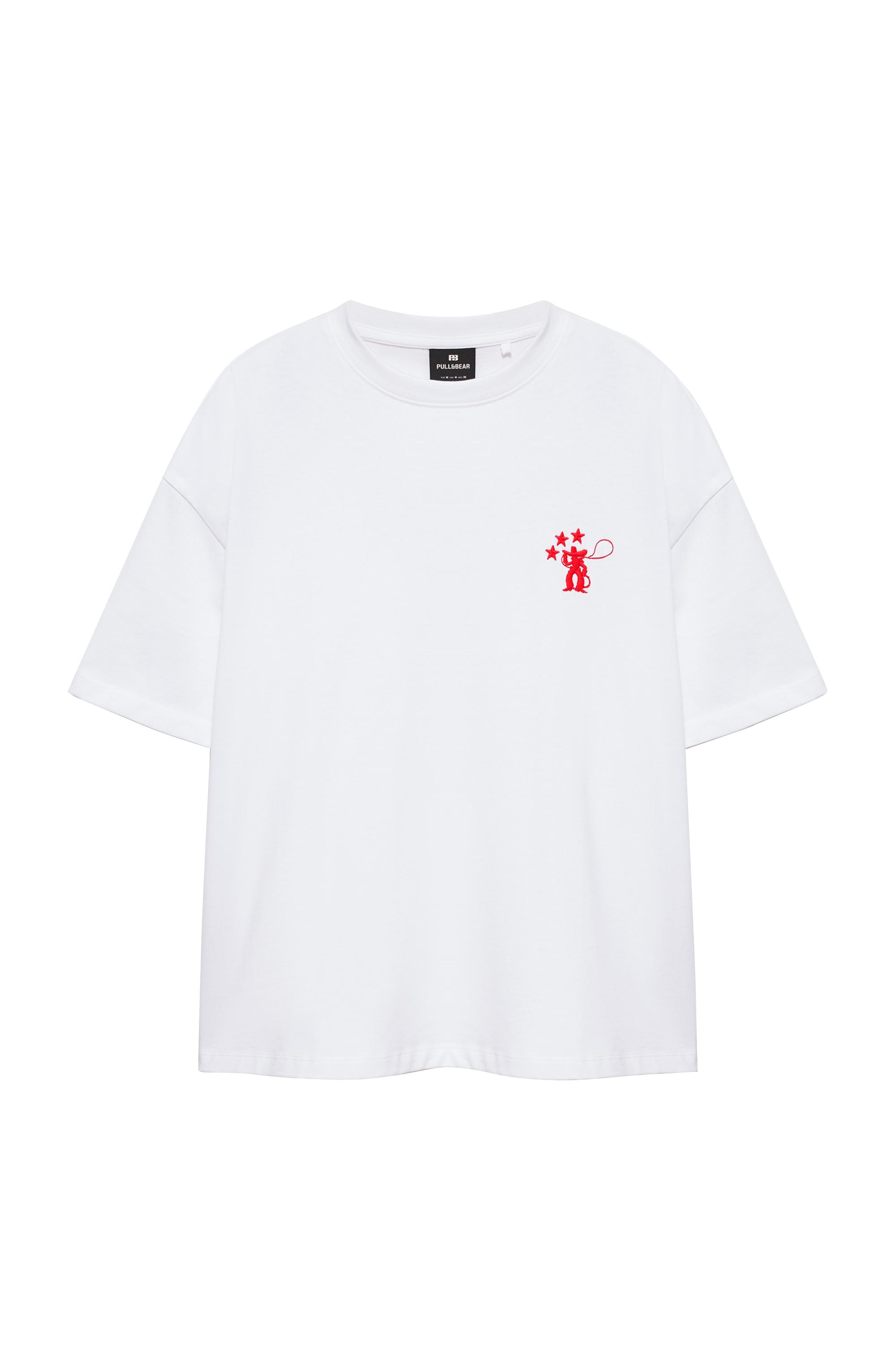 Pull&Bear Kovboy grafikli t-shirt