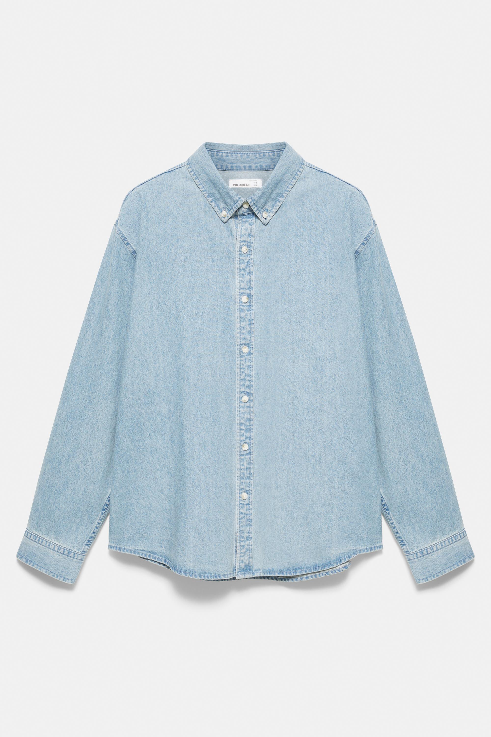 Pull&Bear Uzun kollu kot gömlek