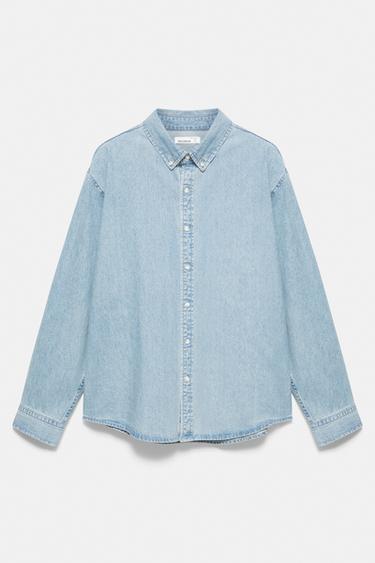 Long sleeve denim shirt — Blue 5