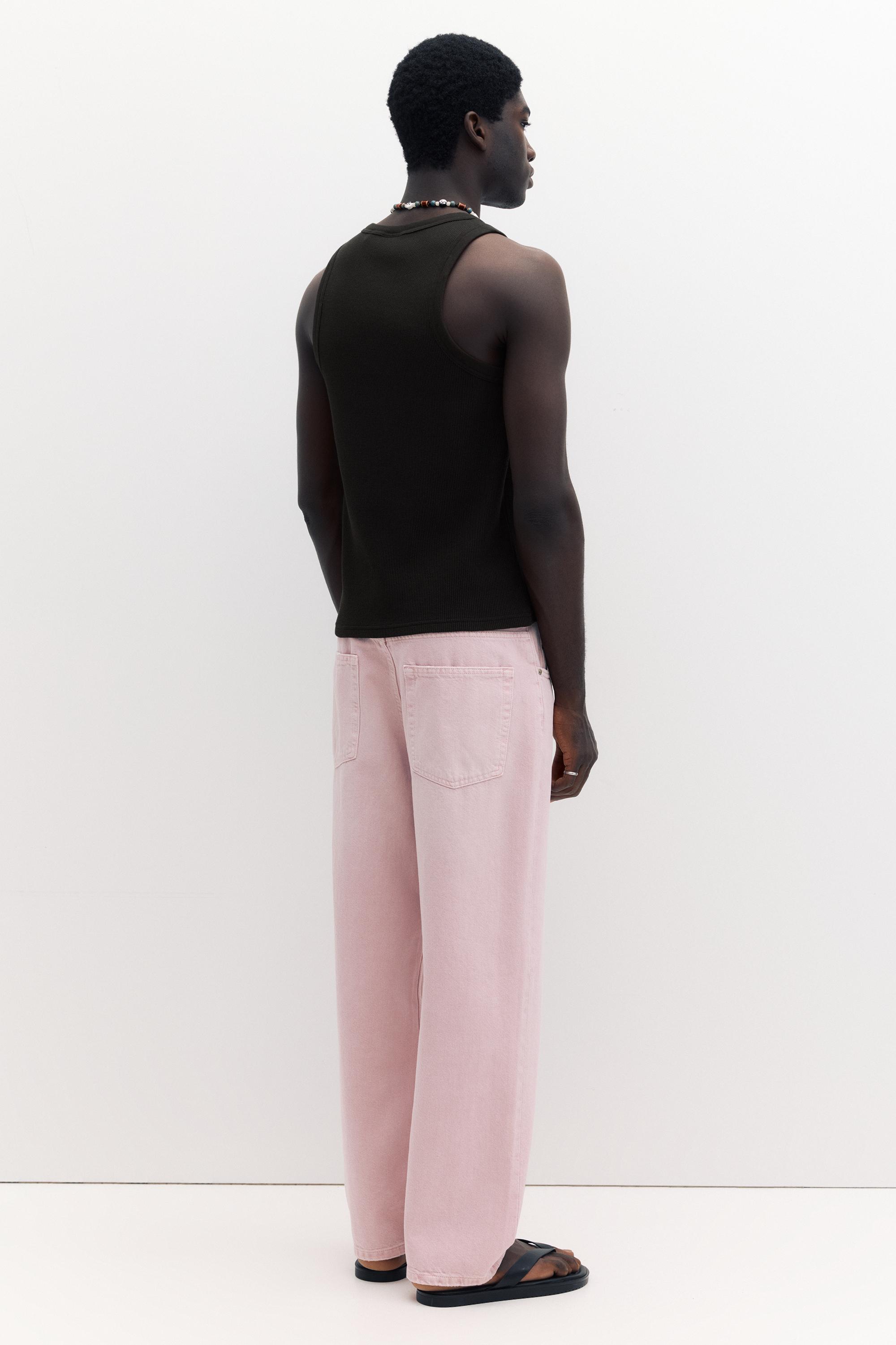 STWD waffle-knit vest — Black
