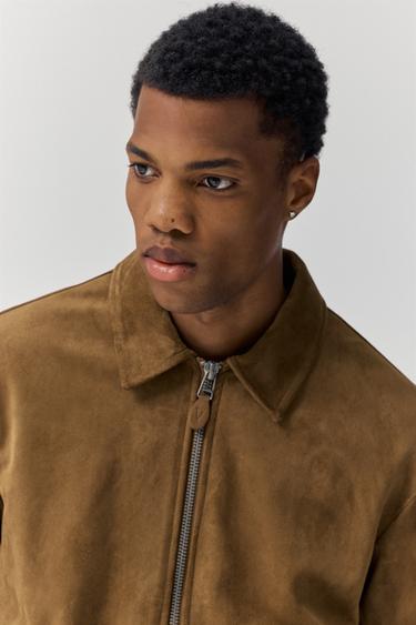 Faux suede jacket — Brown 3