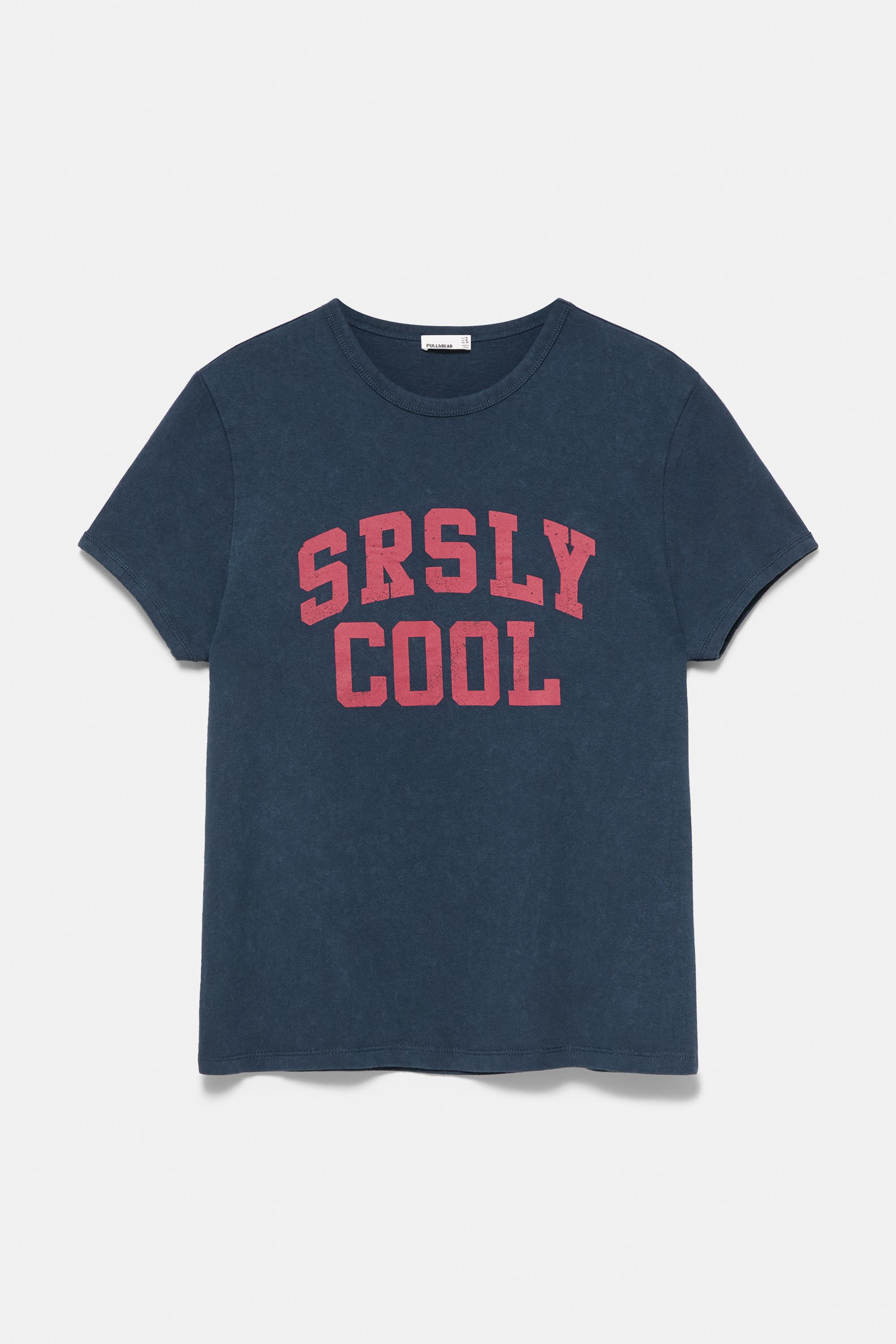 Pull&Bear Grafik baskılı tişört görsel 4