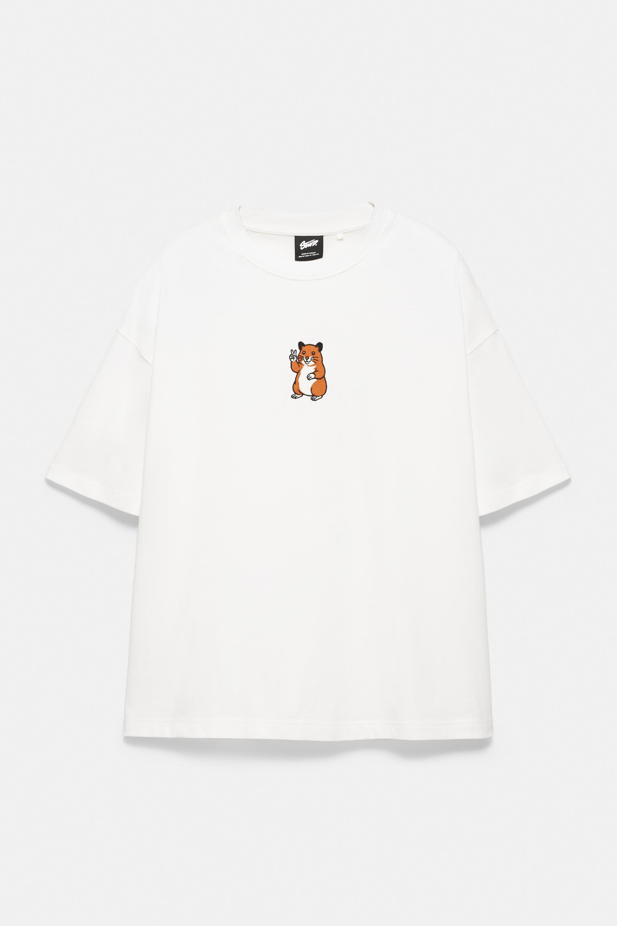 Hamster graphic T-shirt — White