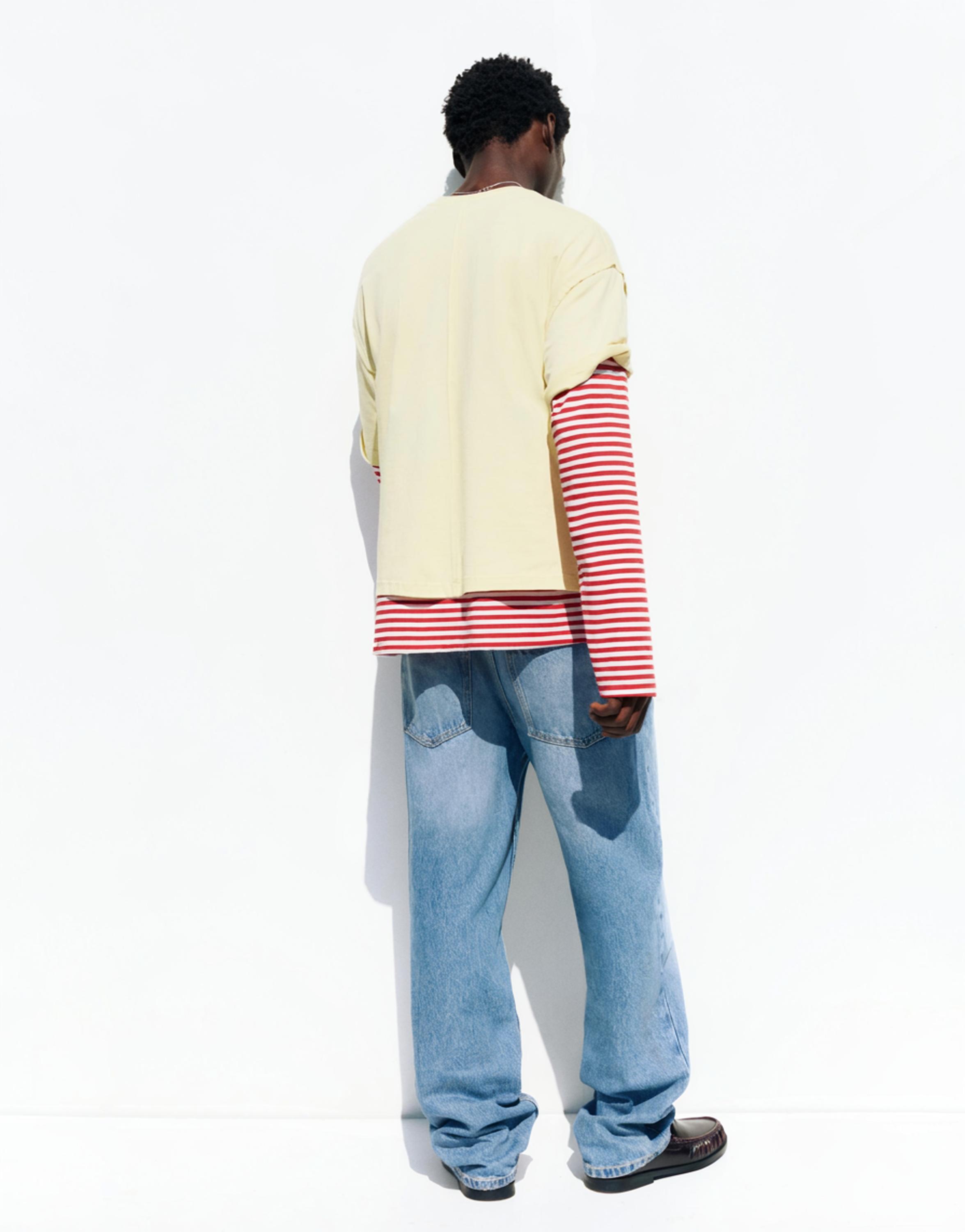 Cropped STWD graphic T-shirt — Yellow