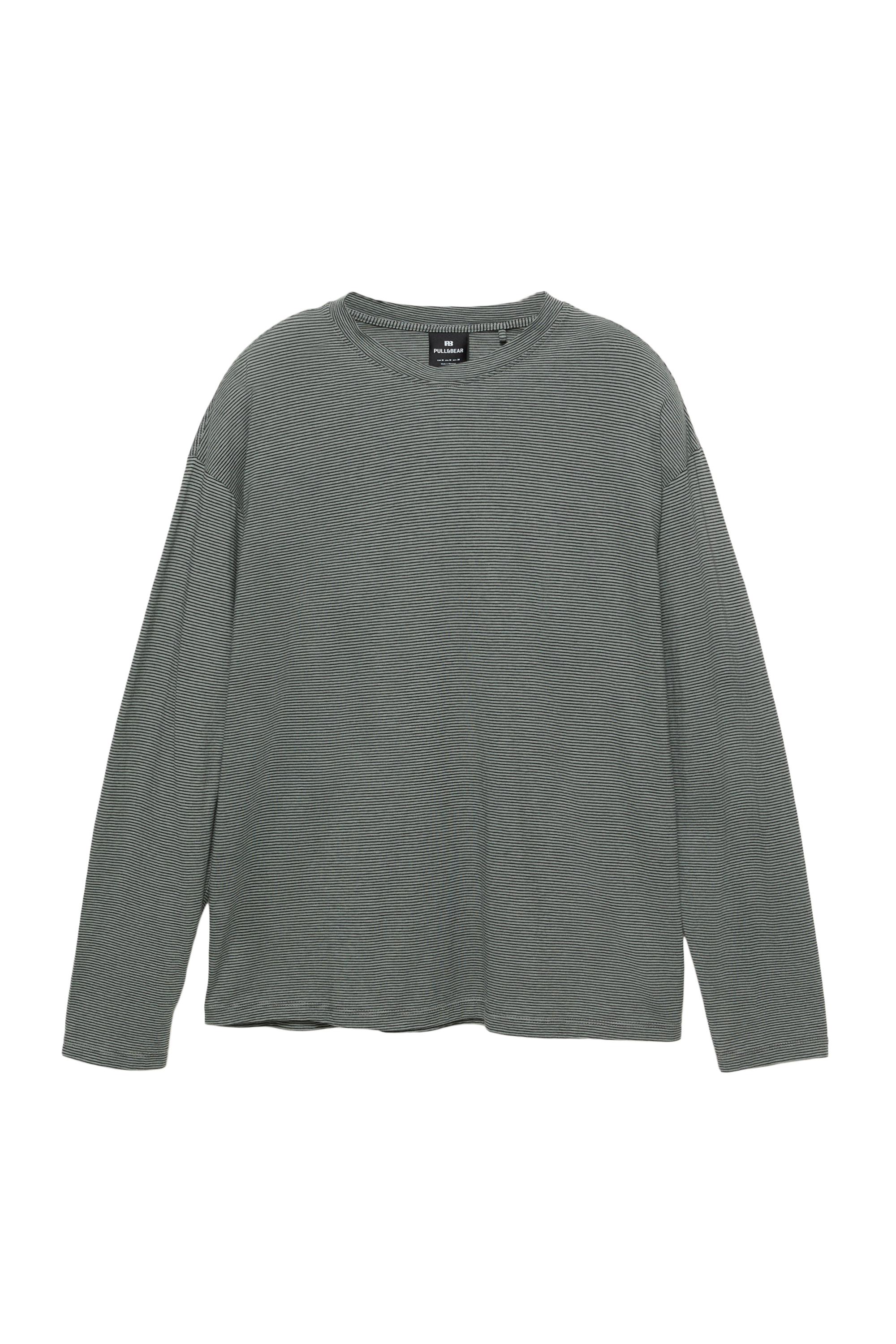 Uzun kollu çizgili t-shirt - Görsel 4
