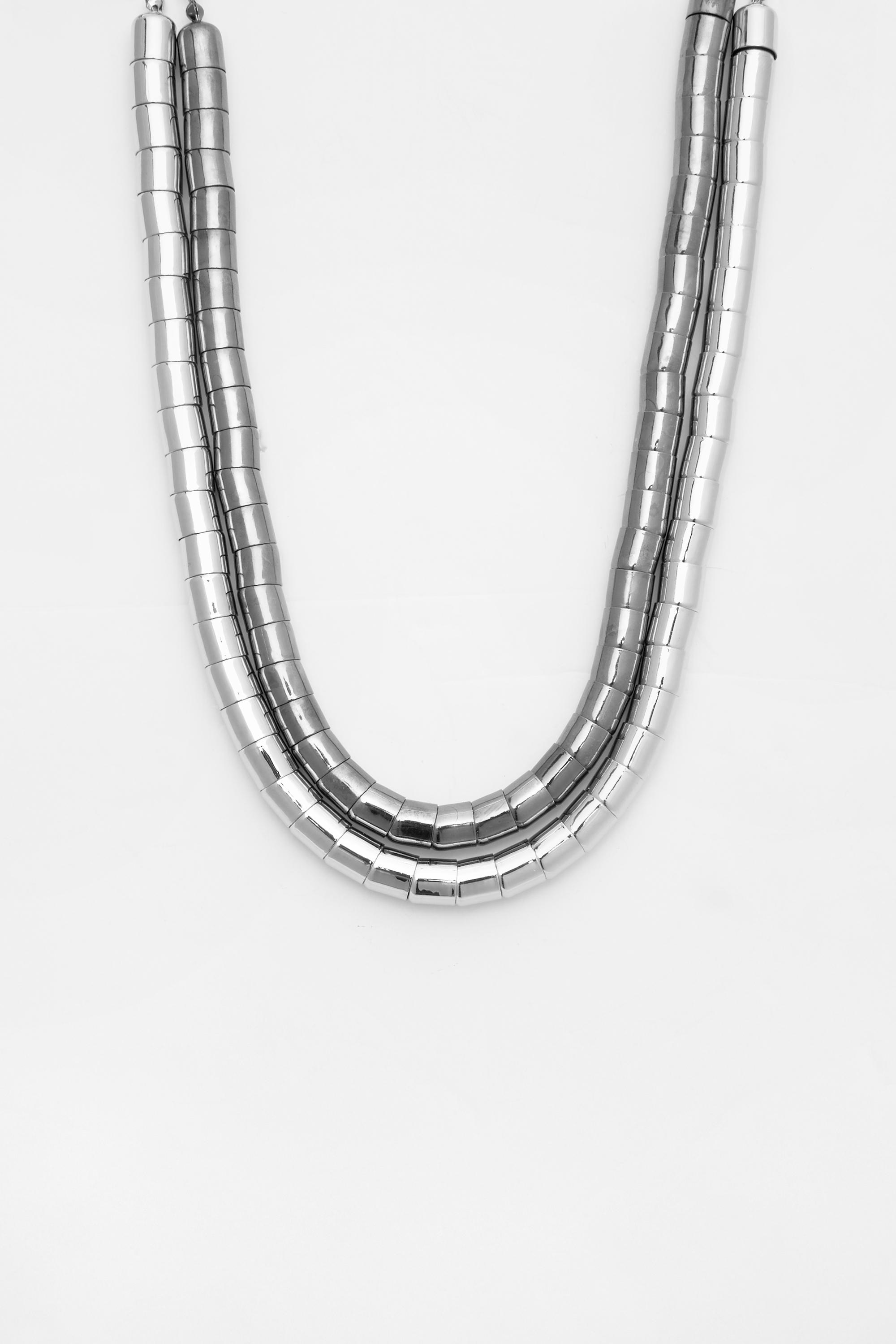 2er-Pack Metallisierte Halsketten