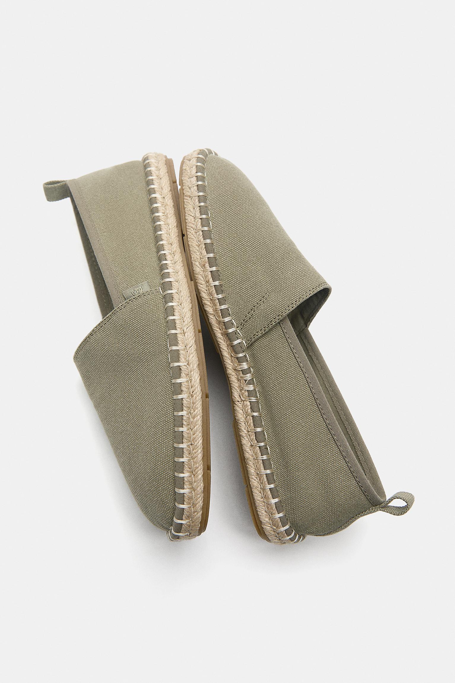 Jute espadrilles — Khaki