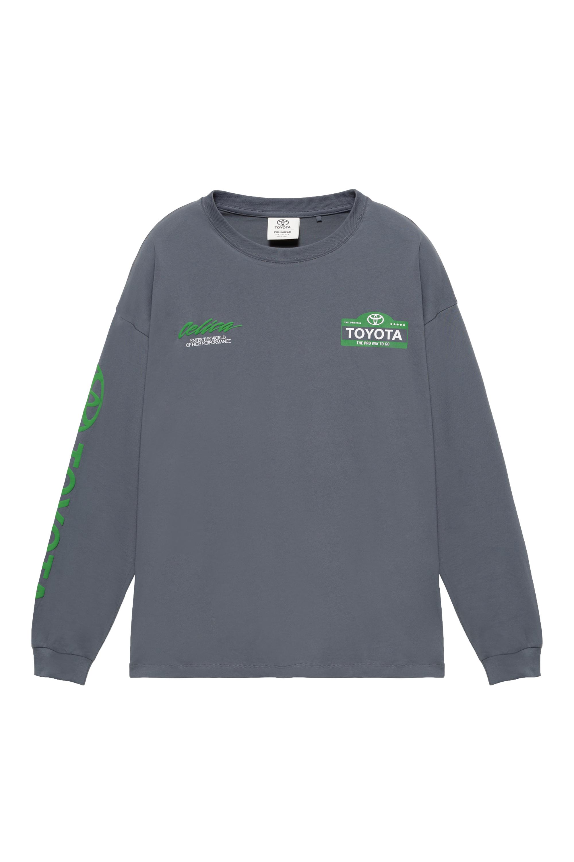 Pull&Bear Toyota Celica uzun kollu tişört görsel 6