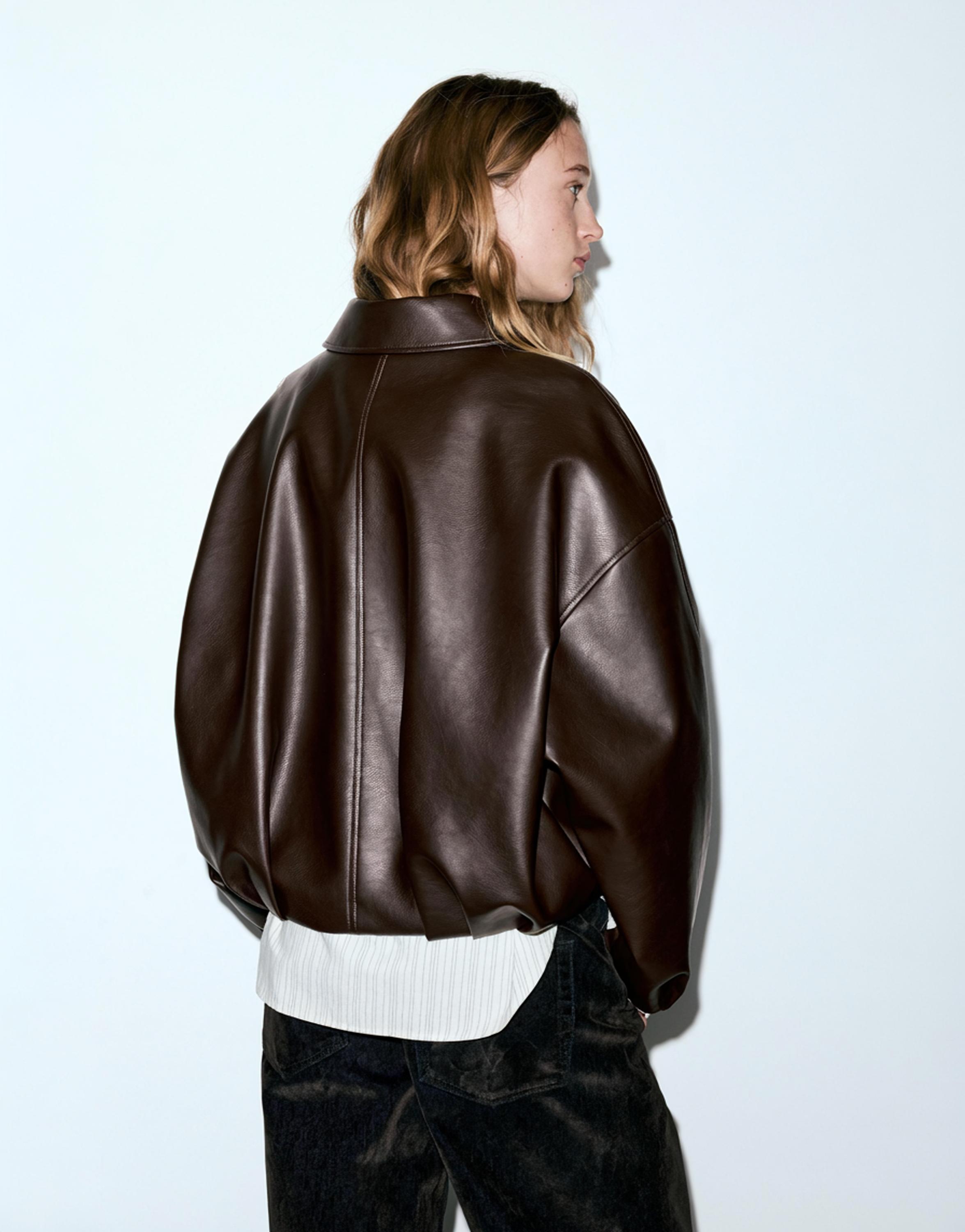 Suni deri balon ceket - Görsel 77