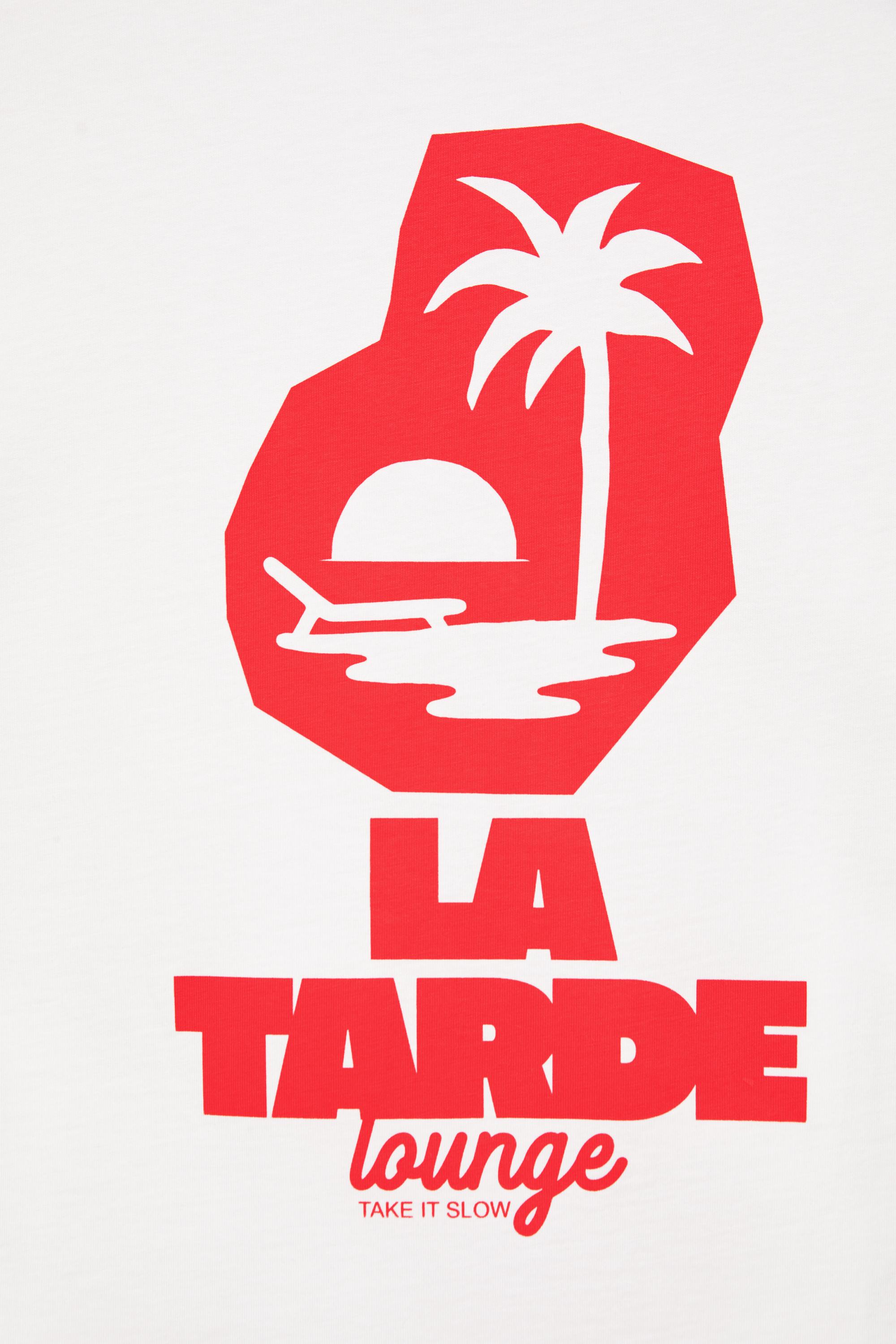La Tarde graphic T-shirt — White