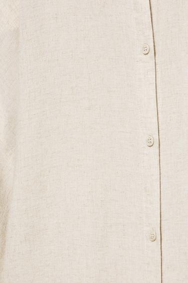 Linen blend shirt — Beige 8