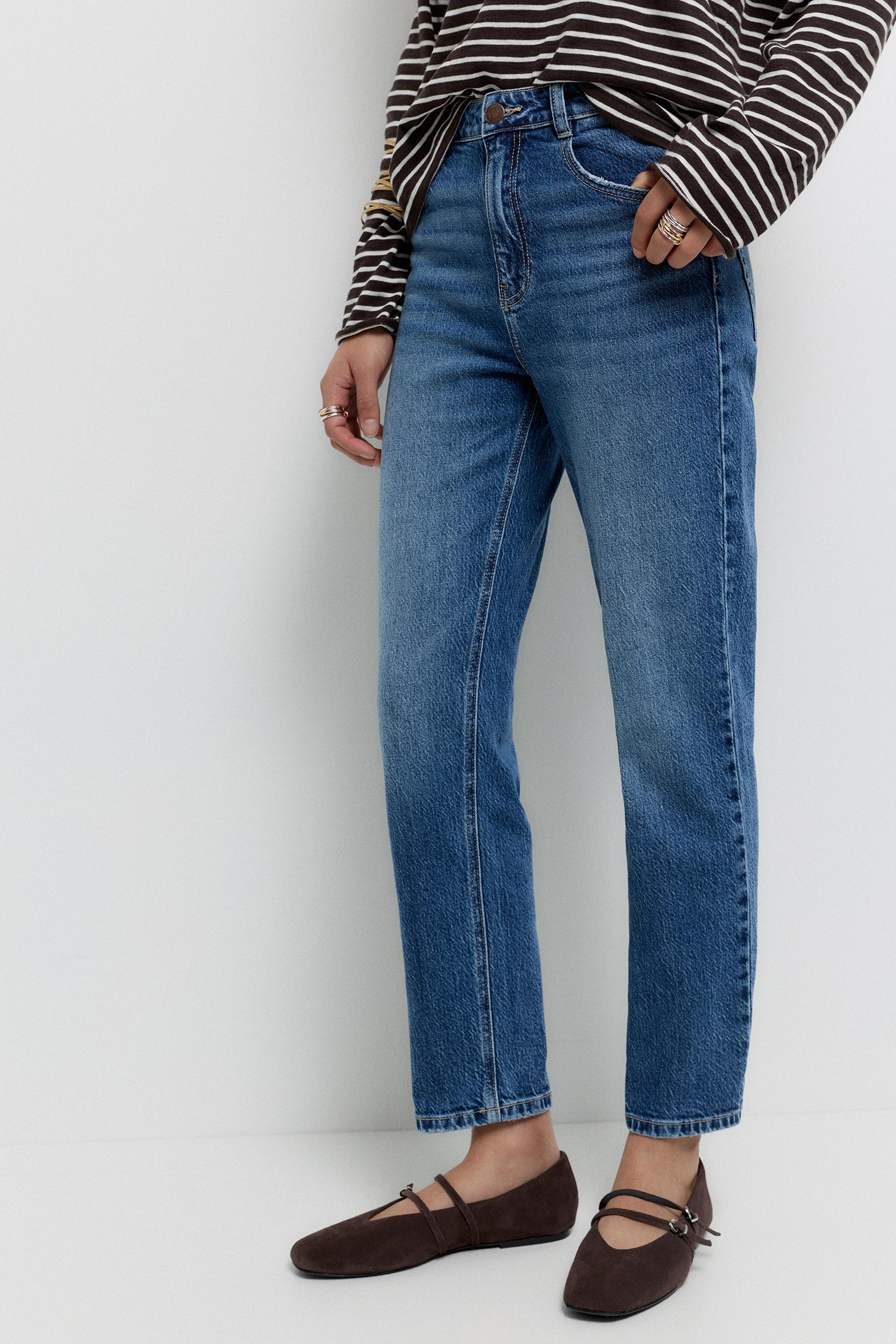 Slim fit comfort jeans — Medium blue