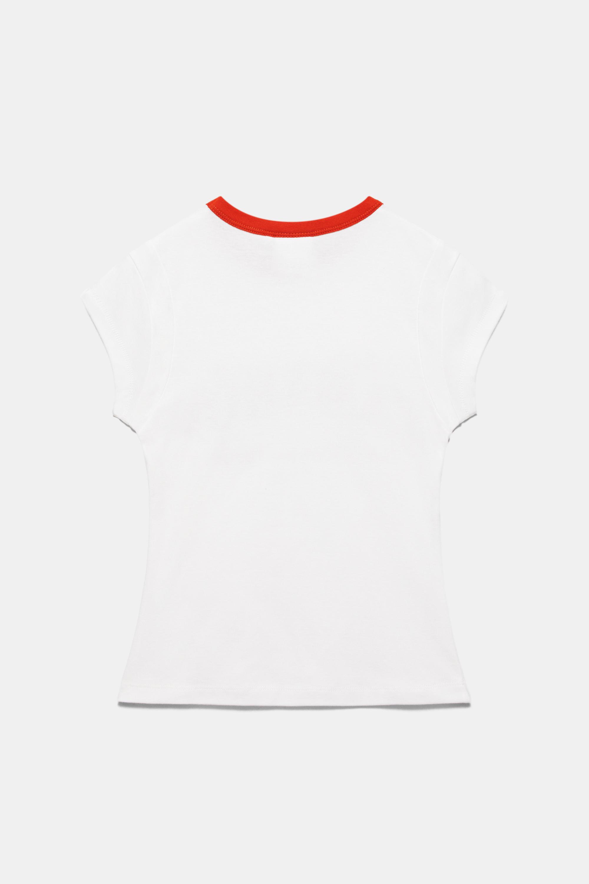Camarón ribbed T-shirt — Ecru