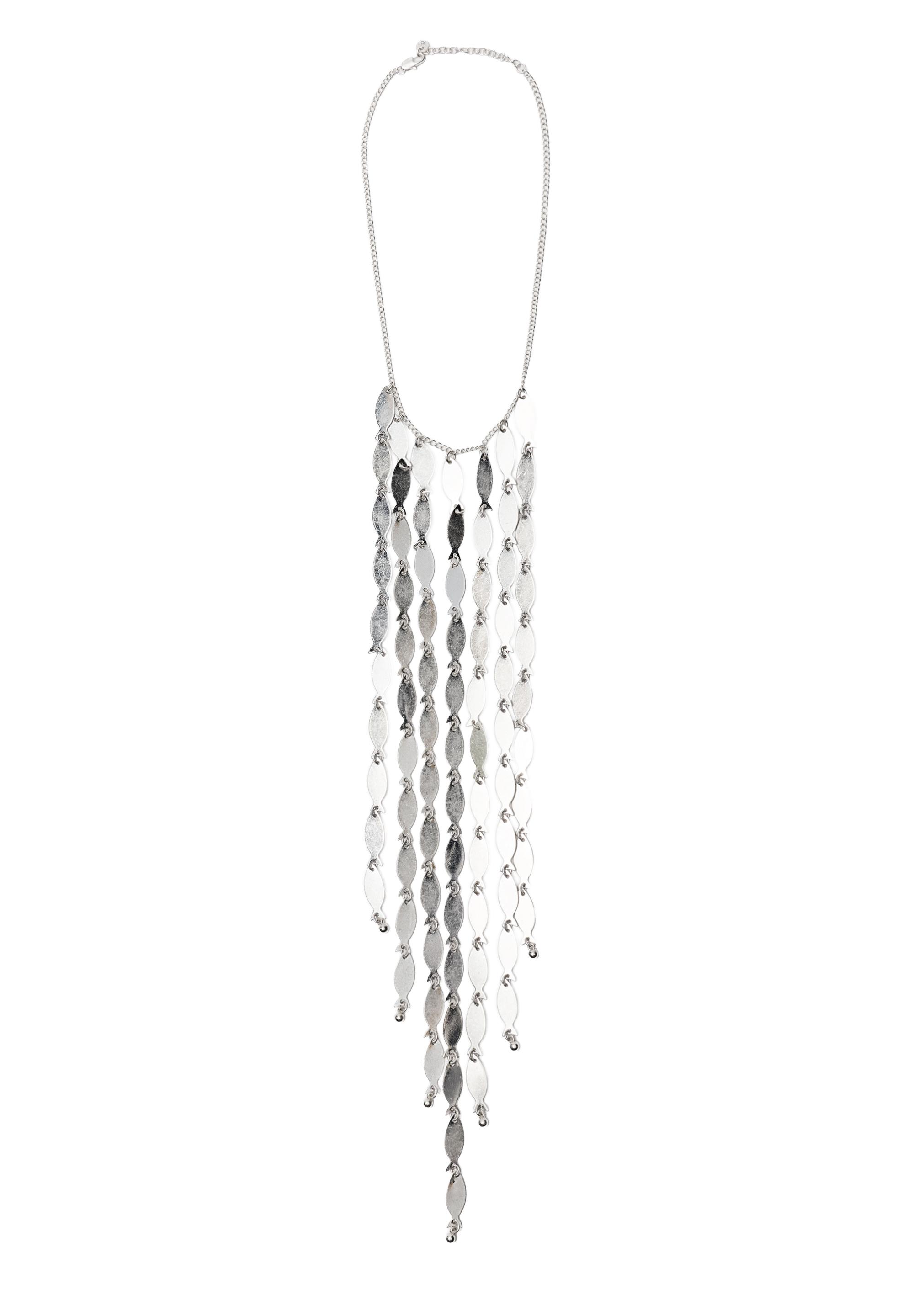 Fish drop necklace — Silver