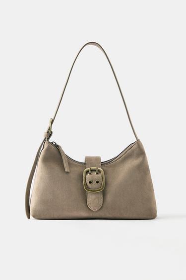 Buckle shoulder bag — Taupe 1