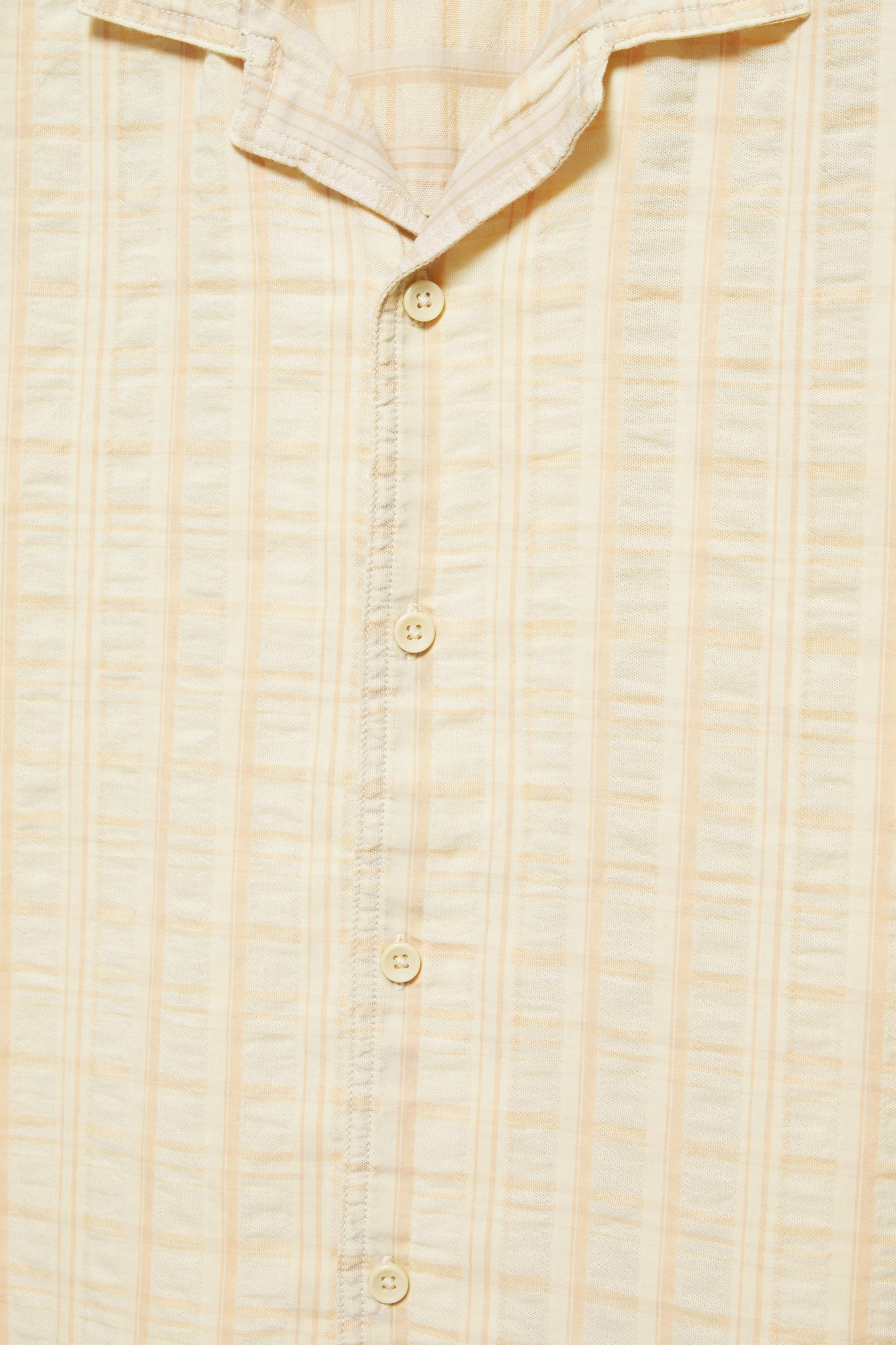 Short sleeve check shirt — Vanilla
