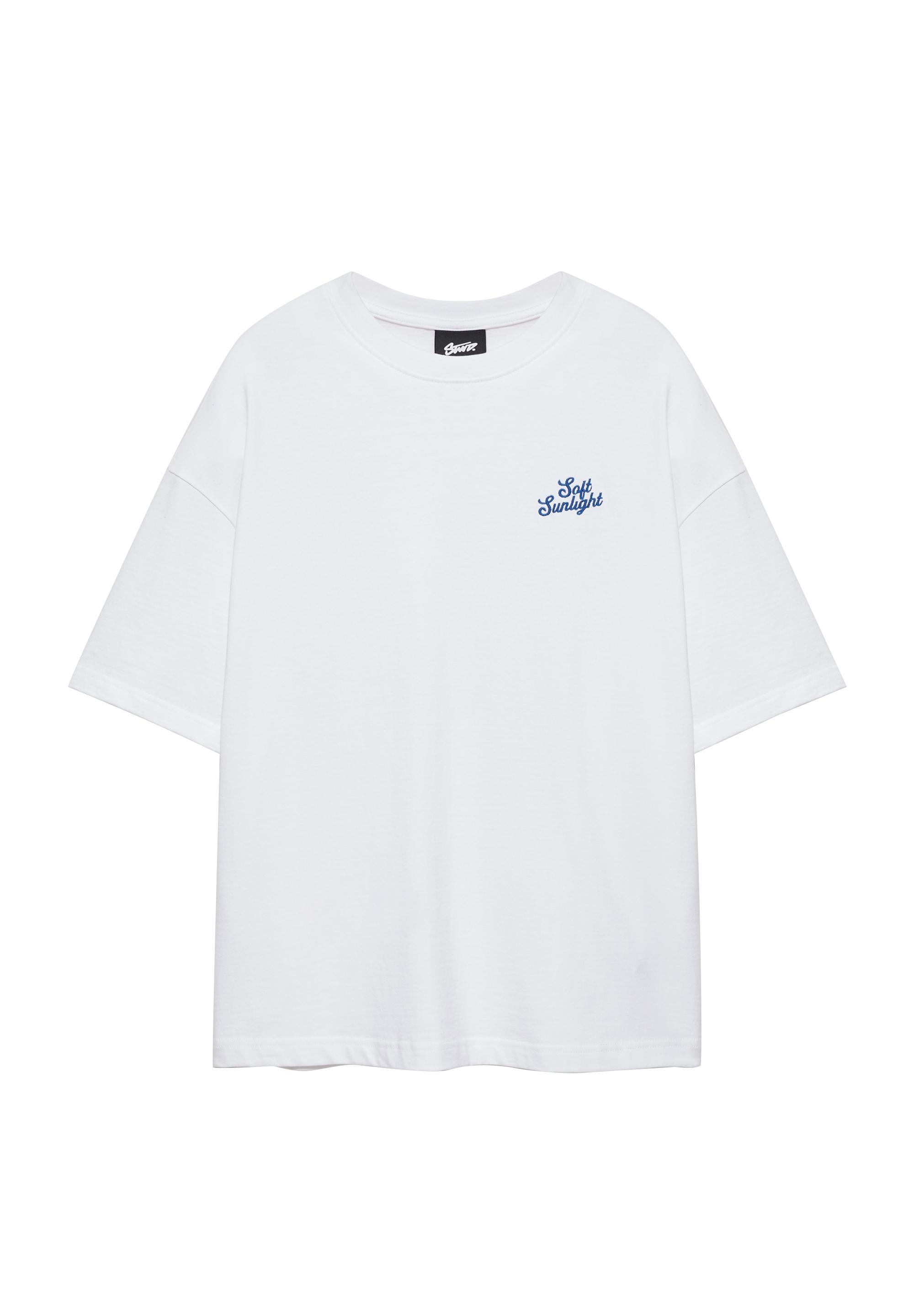 STWD peach graphic T-shirt — White