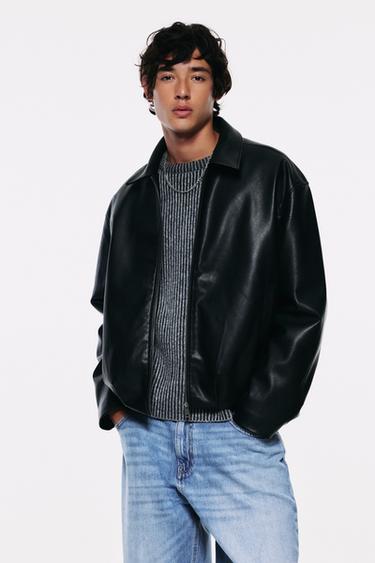 Leather-effect jacket — Black 2