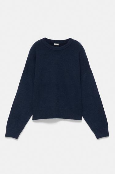 Soft-touch boxy jumper — Navy 5