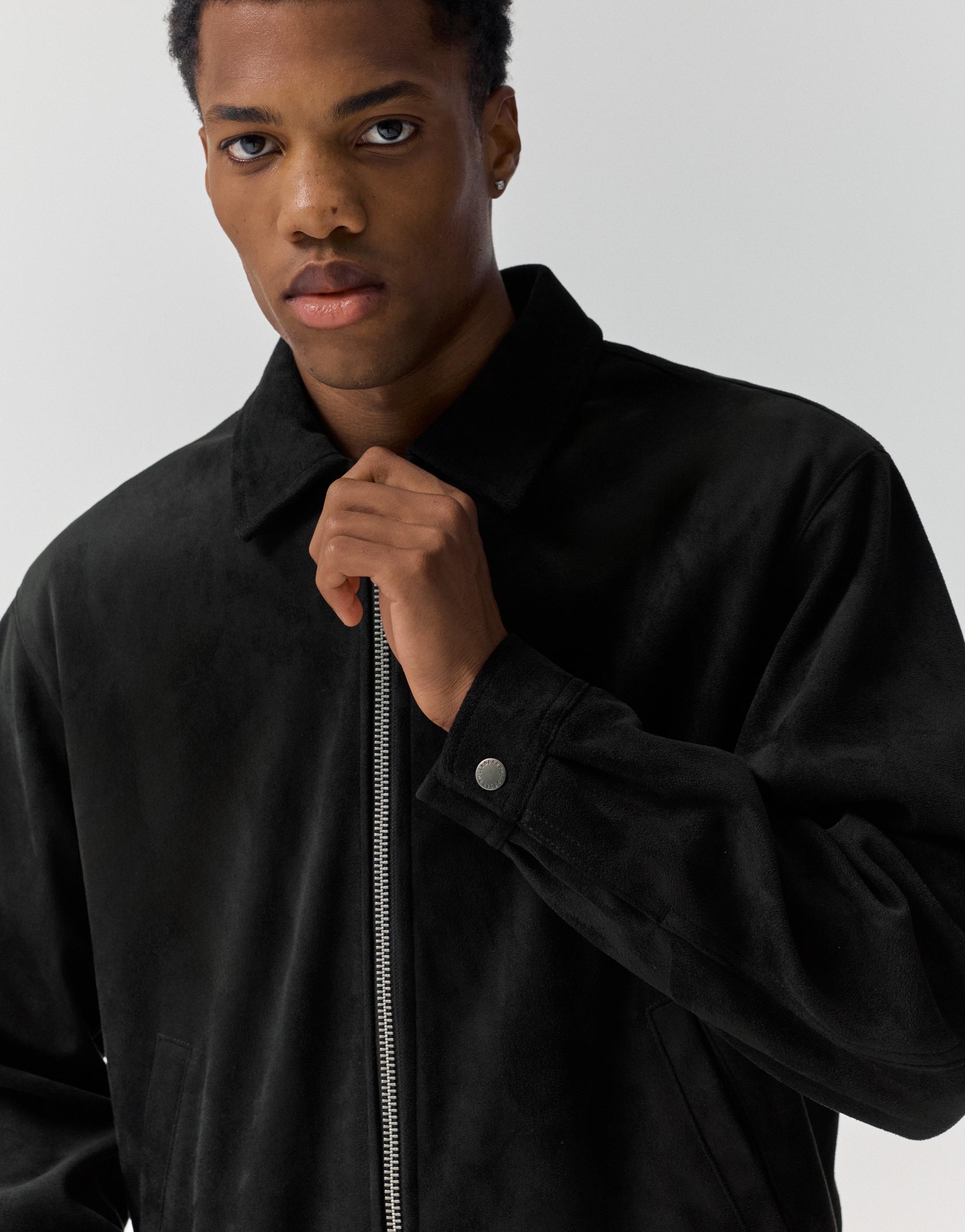 Suni süet ceket - Görsel 23