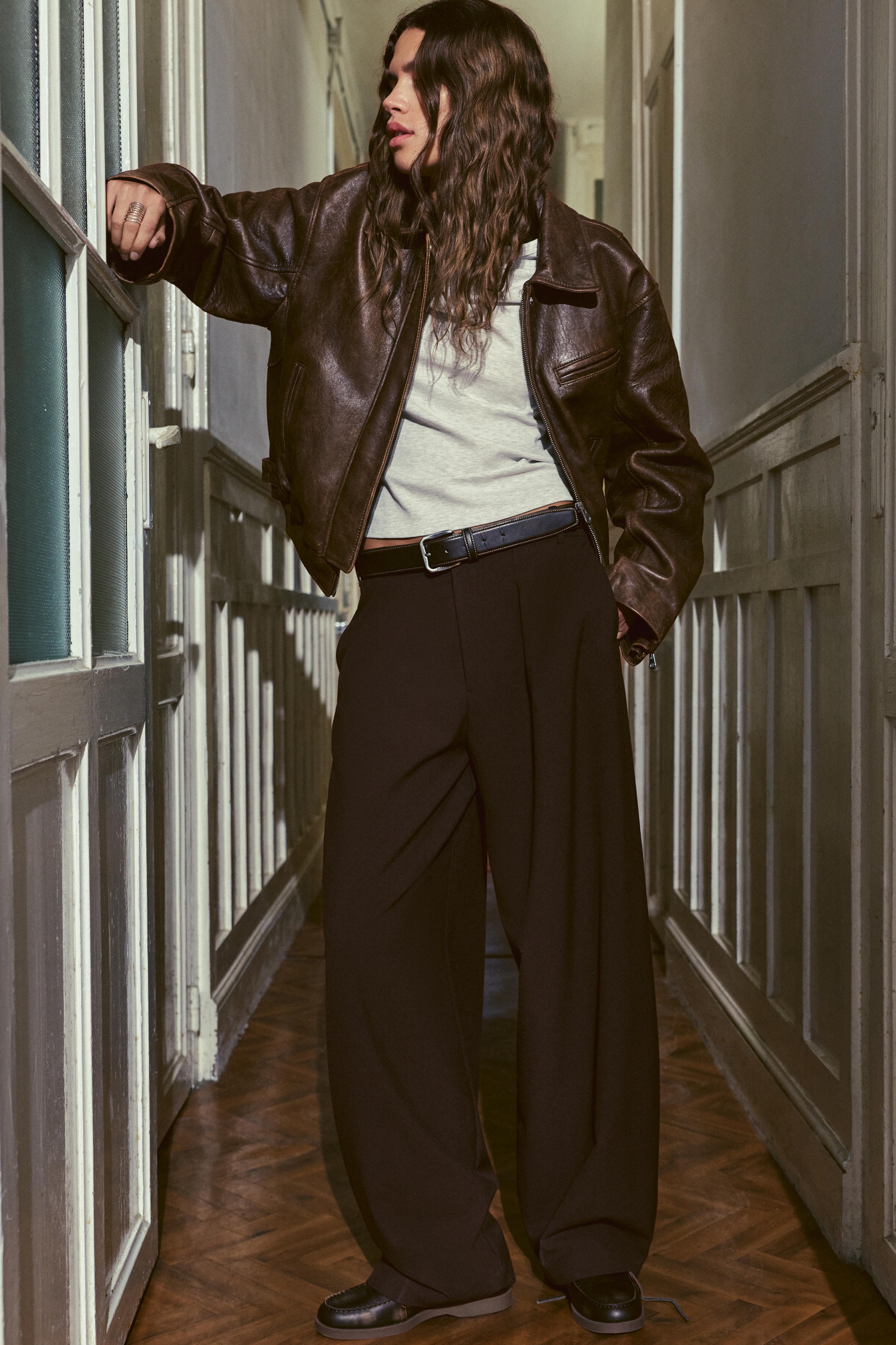 Barrel-Hose Mit Bundfalten