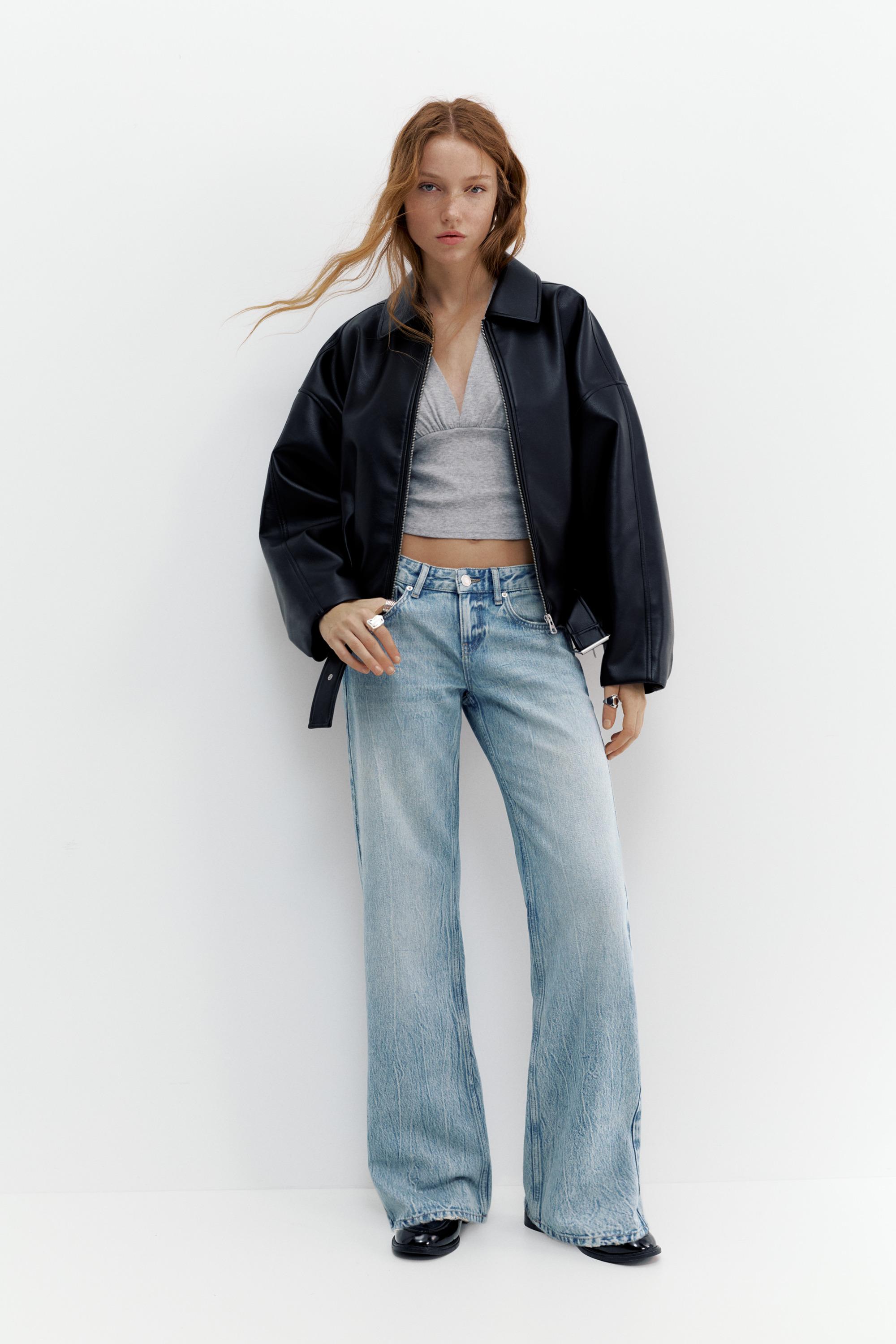 Yıldız detaylı straight fit jean - Görsel 18