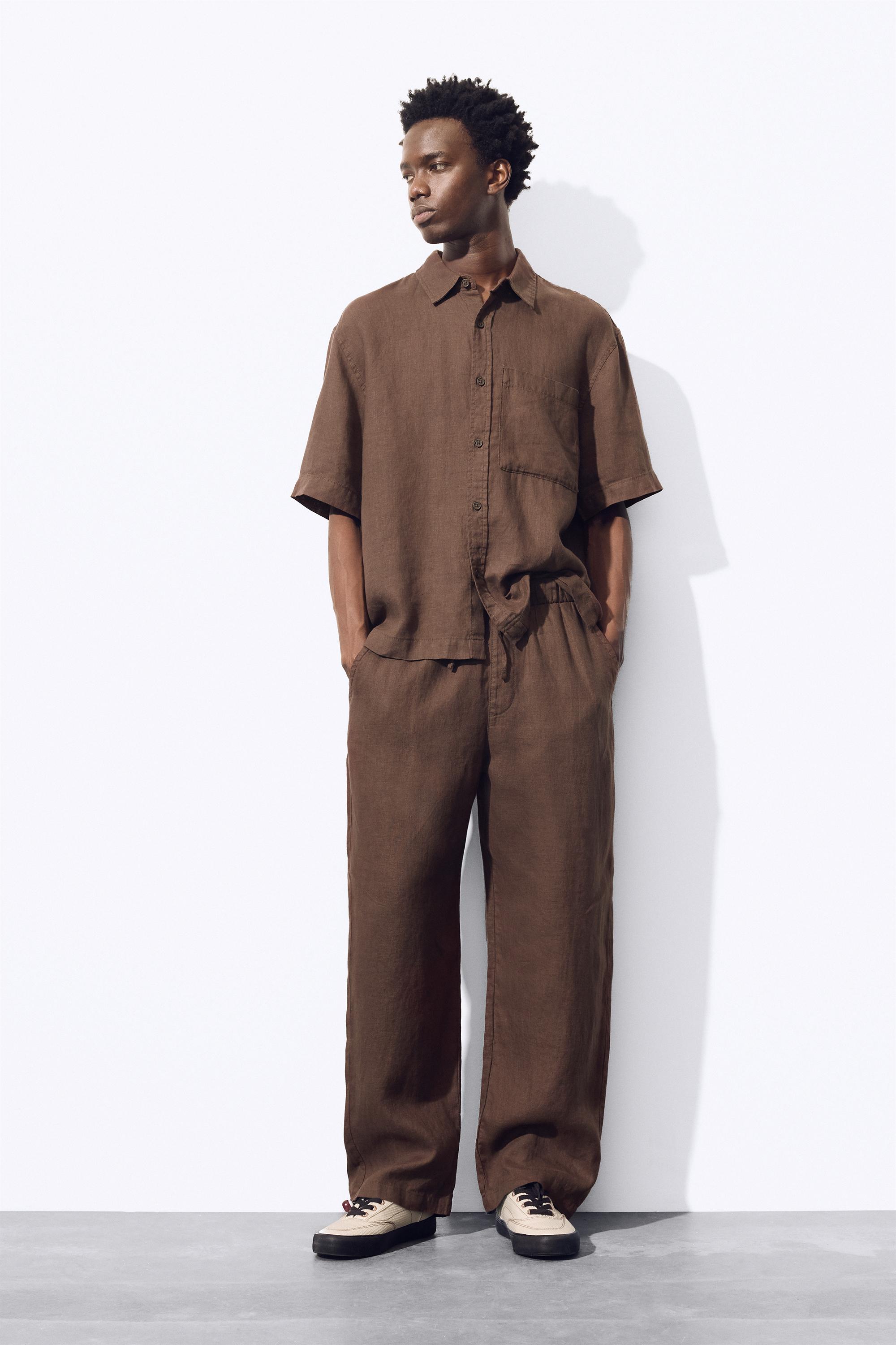 %100 keten jogger pantolon - Görsel 34