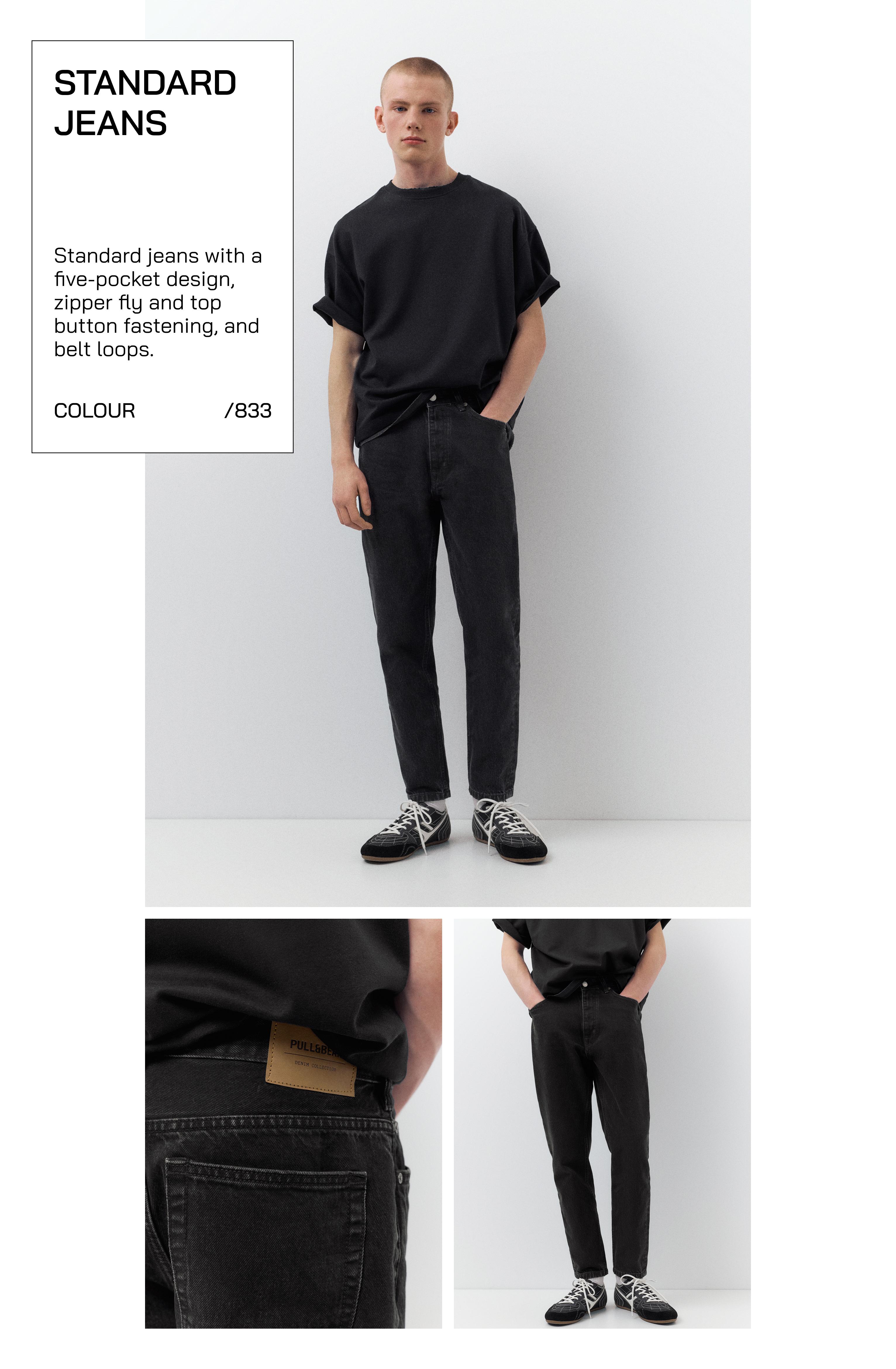 Standard jeans — Faded black