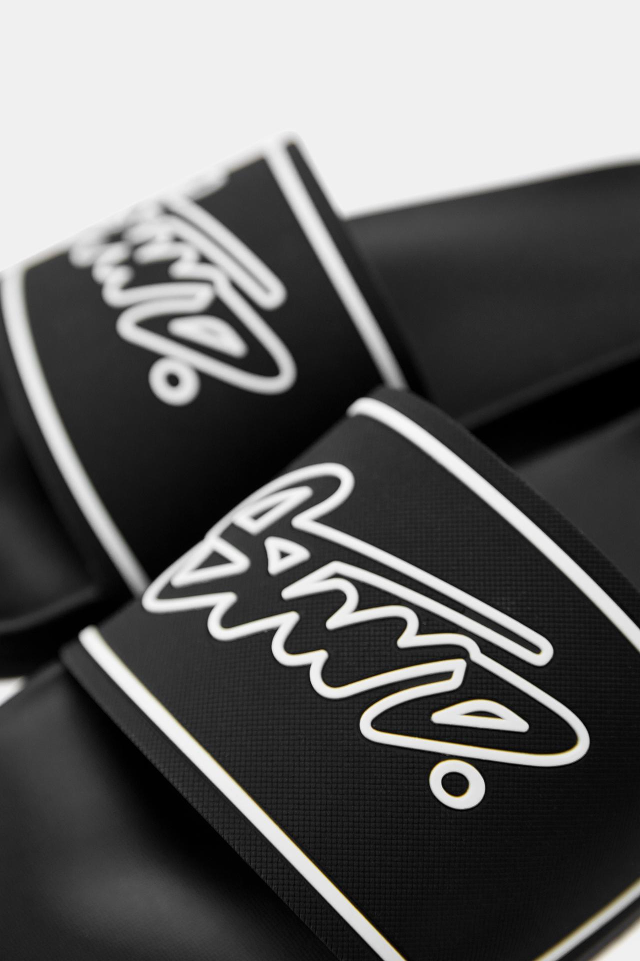 STWD rubber sandals — Black