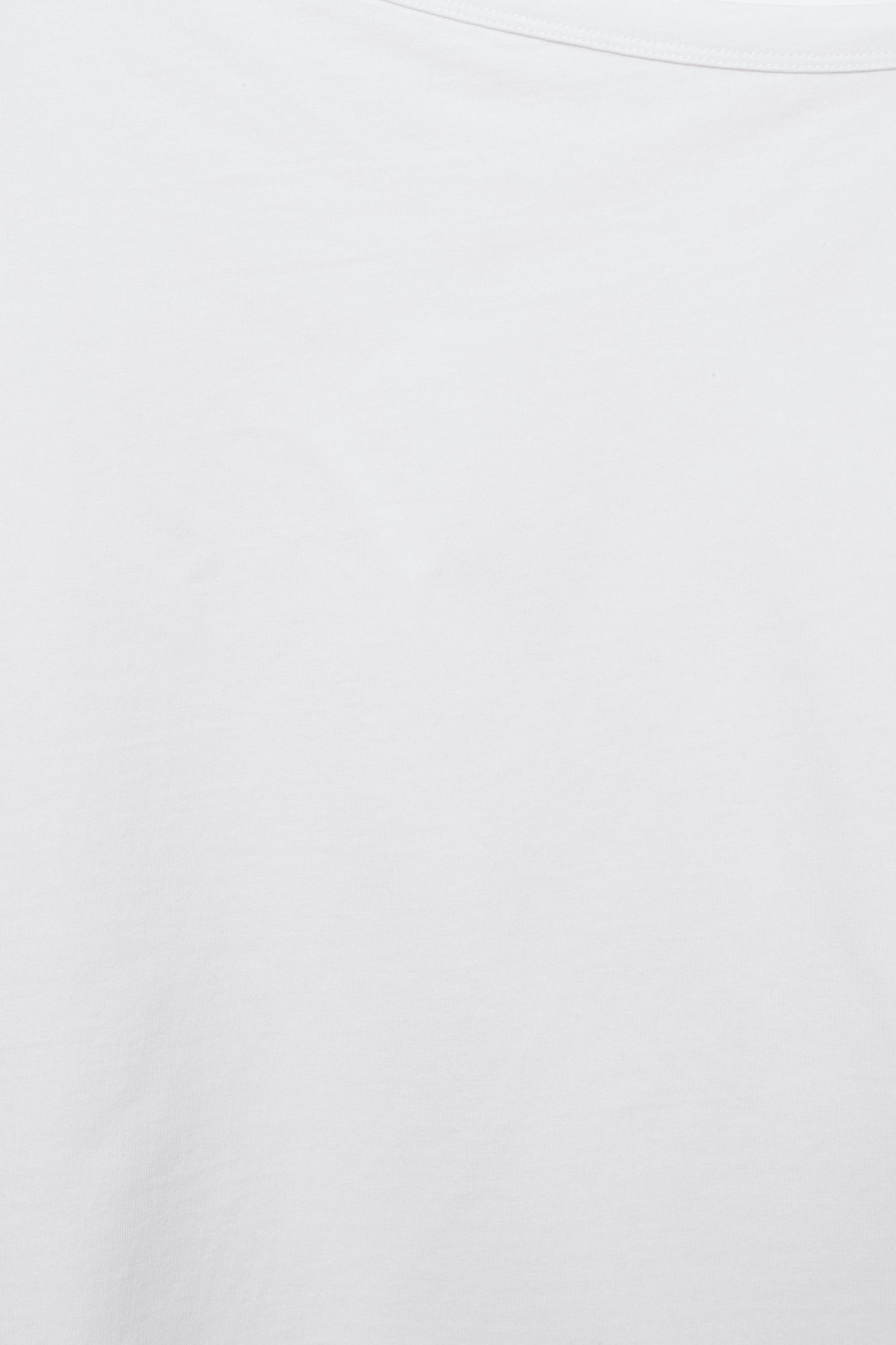 Asimetrik kısa kollu t-shirt - Görsel 18