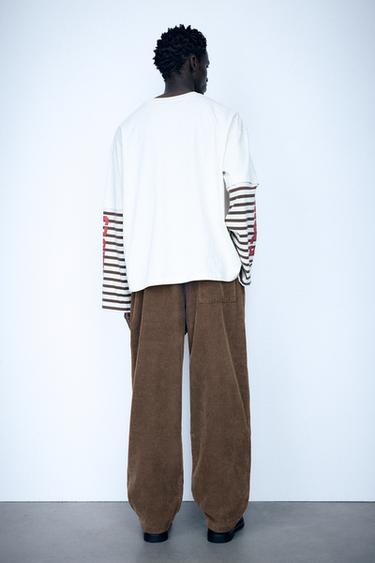 Corduroy jogger trousers — Brown 3
