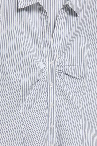 Slim fit short sleeve shirt — Blue/White 8