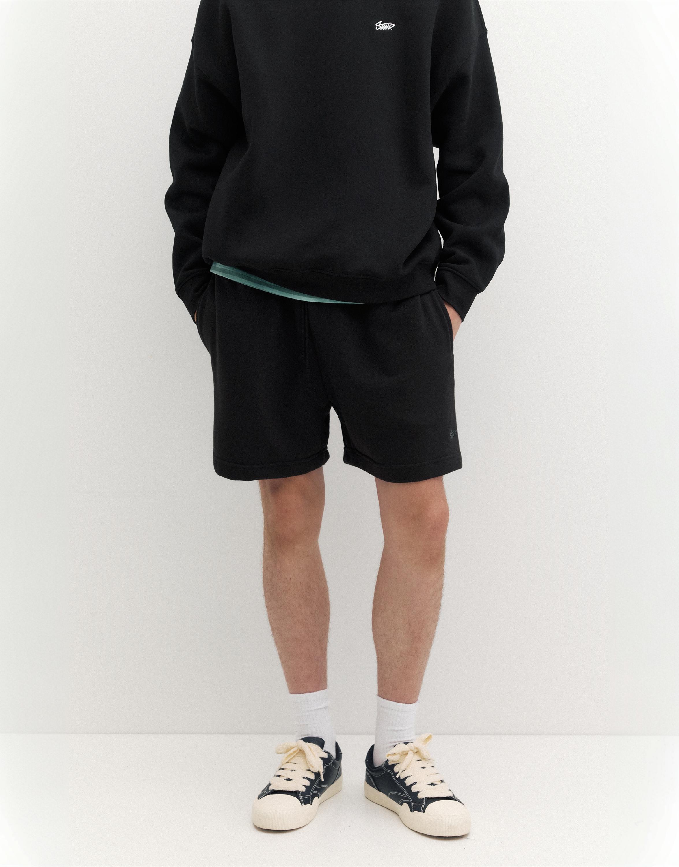 STWD jogger Bermuda shorts — Black