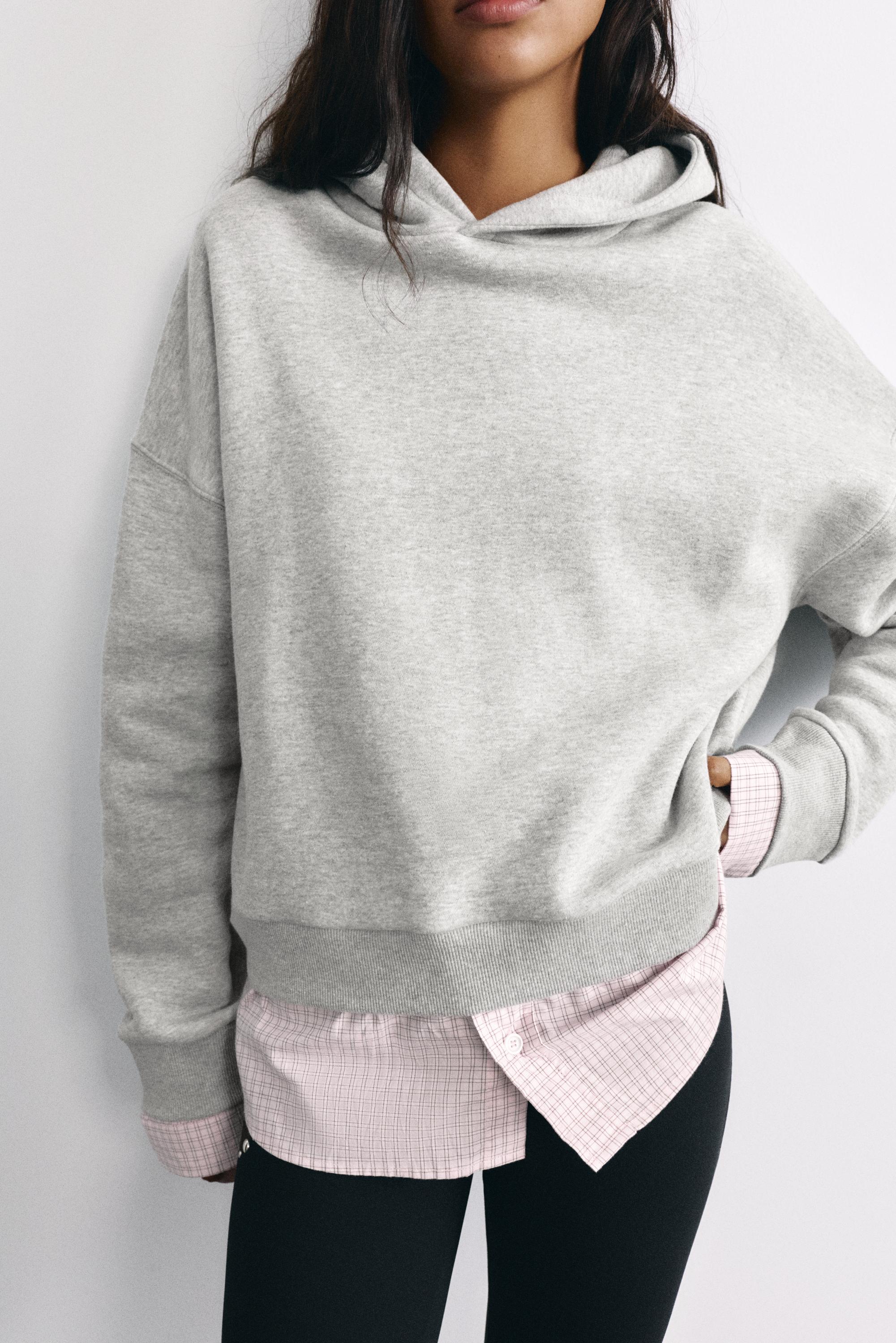 Combined hoodie — Grey marl