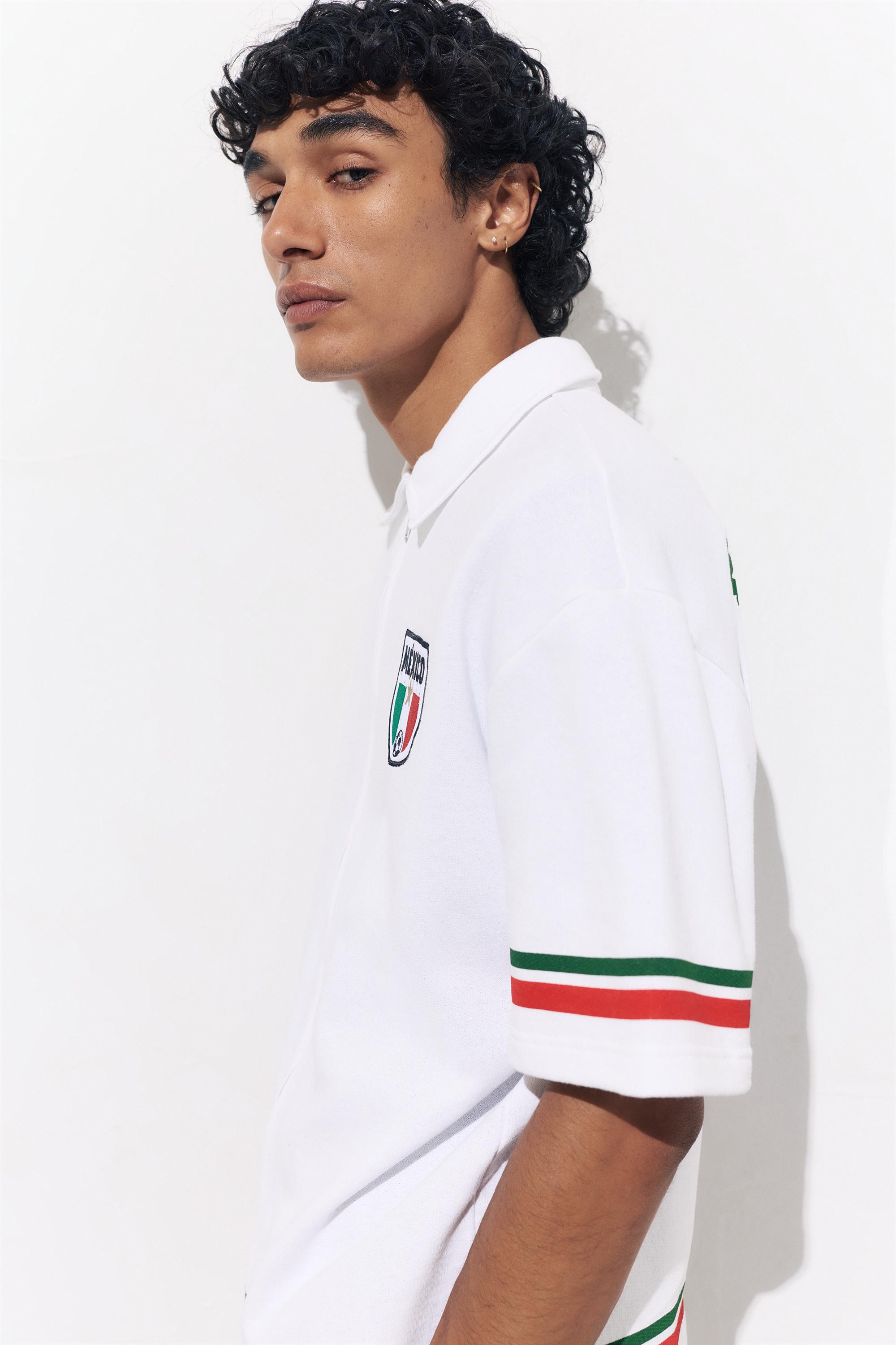 Mexico FIFA WORLD CUP 26™ zip polo shirt — Off white