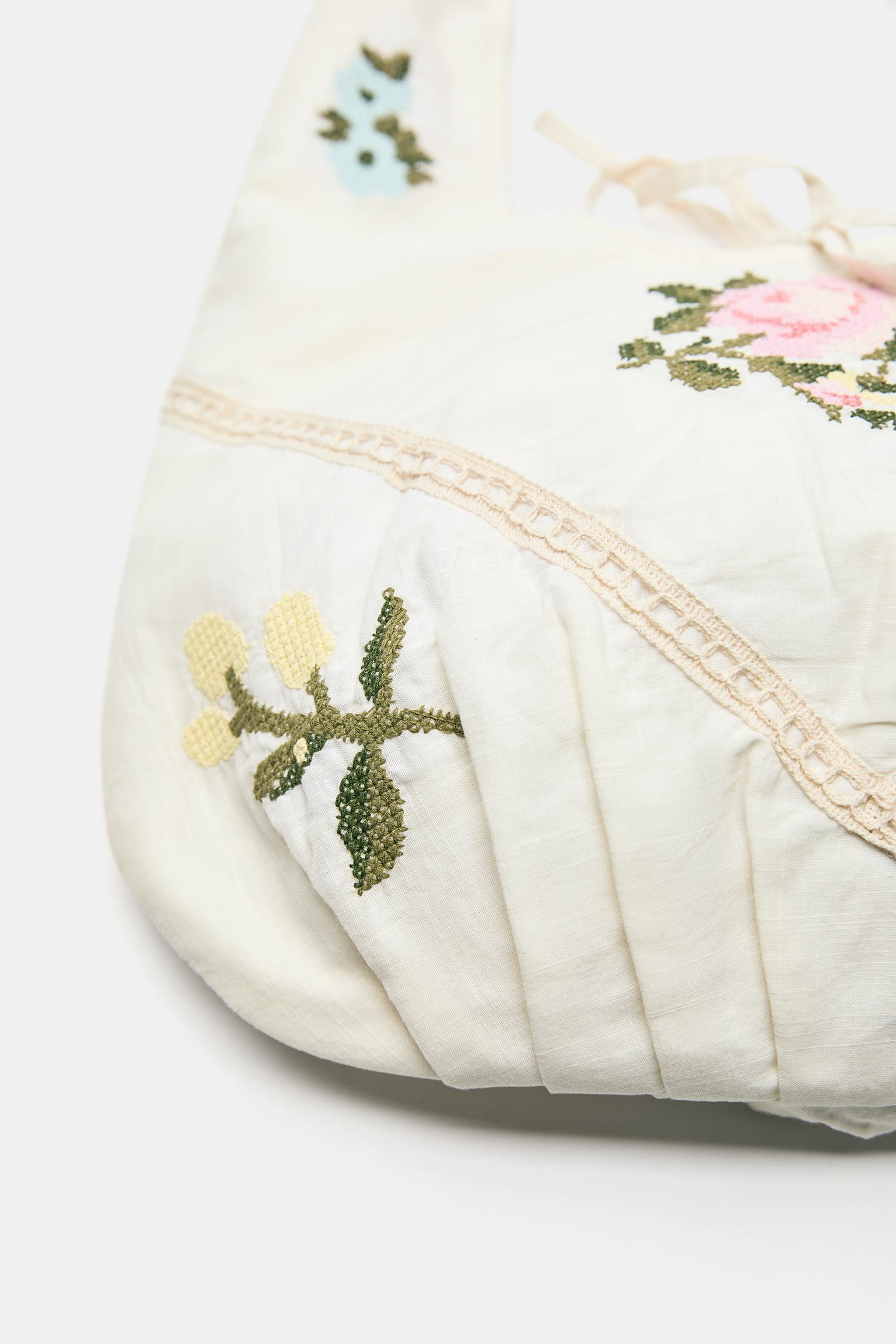 Çiçekli tote çanta - Görsel 26