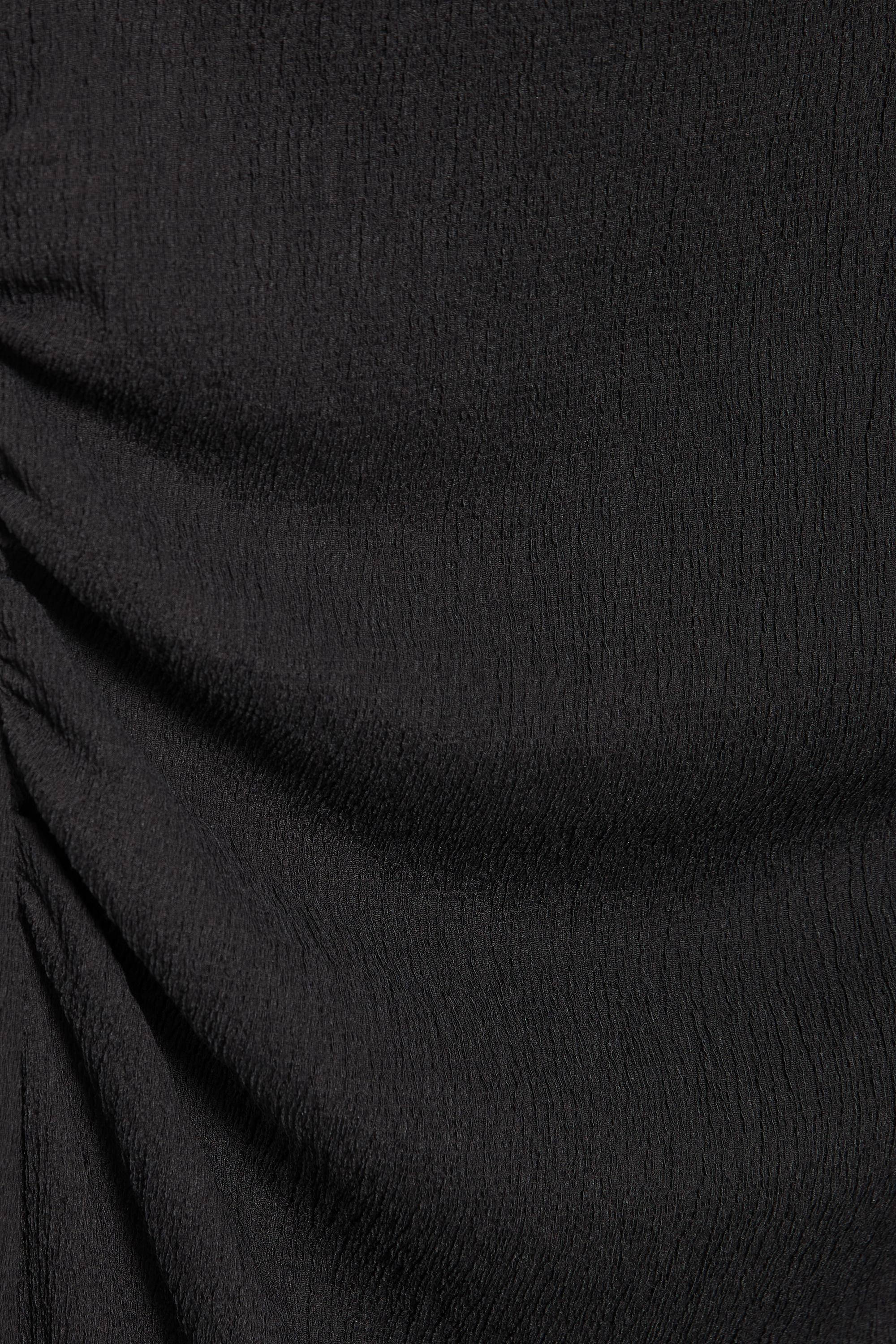 Gathered knot midi dress — Anthracite grey