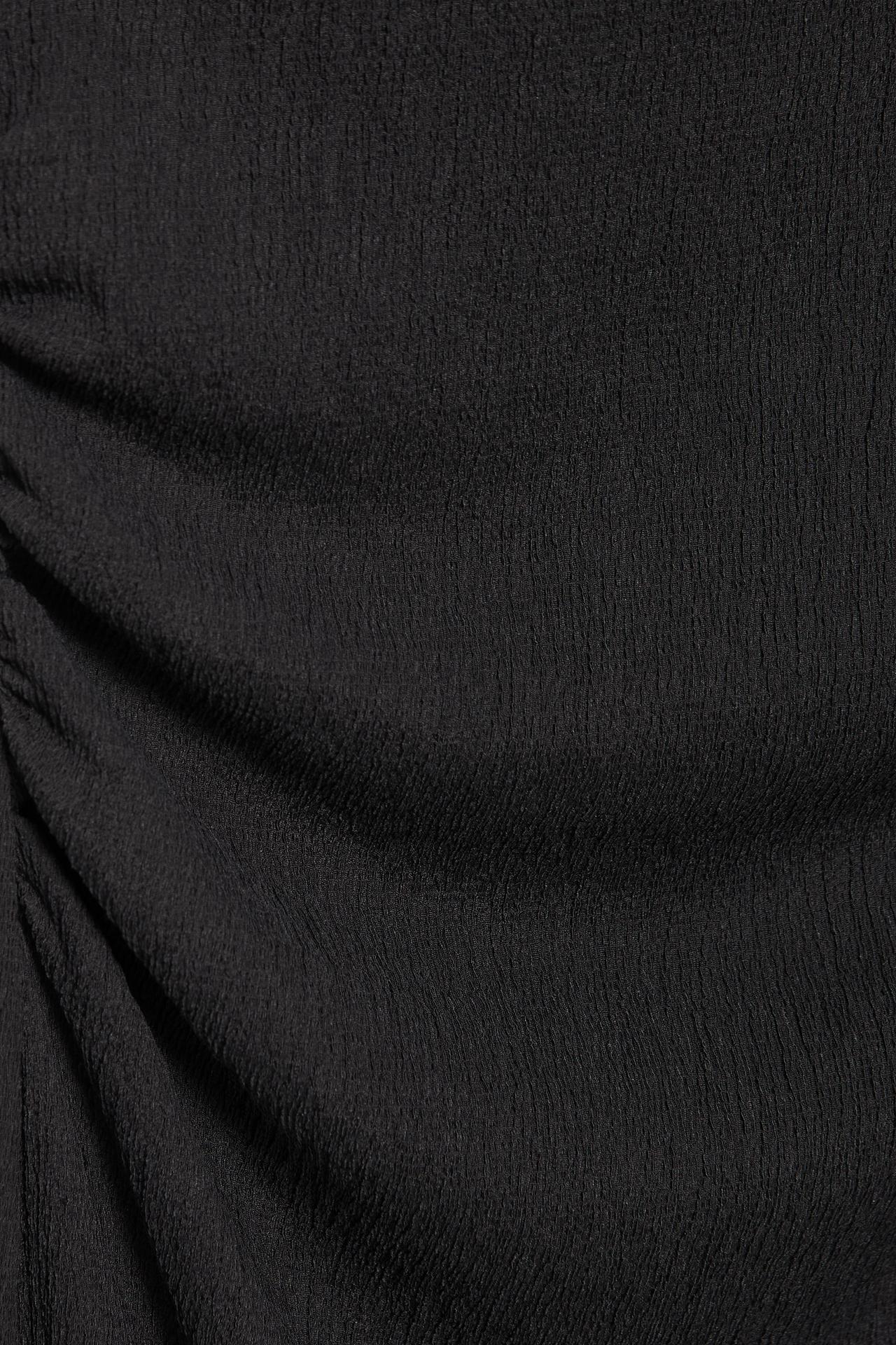 Gathered knot midi dress — Anthracite grey