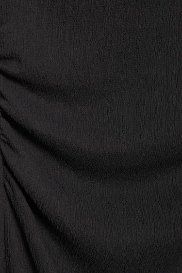 Gathered knot midi dress — Anthracite grey 7